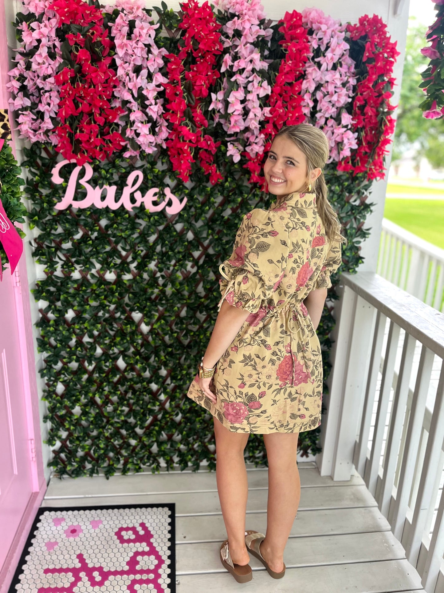 BB Floral Denim Dress