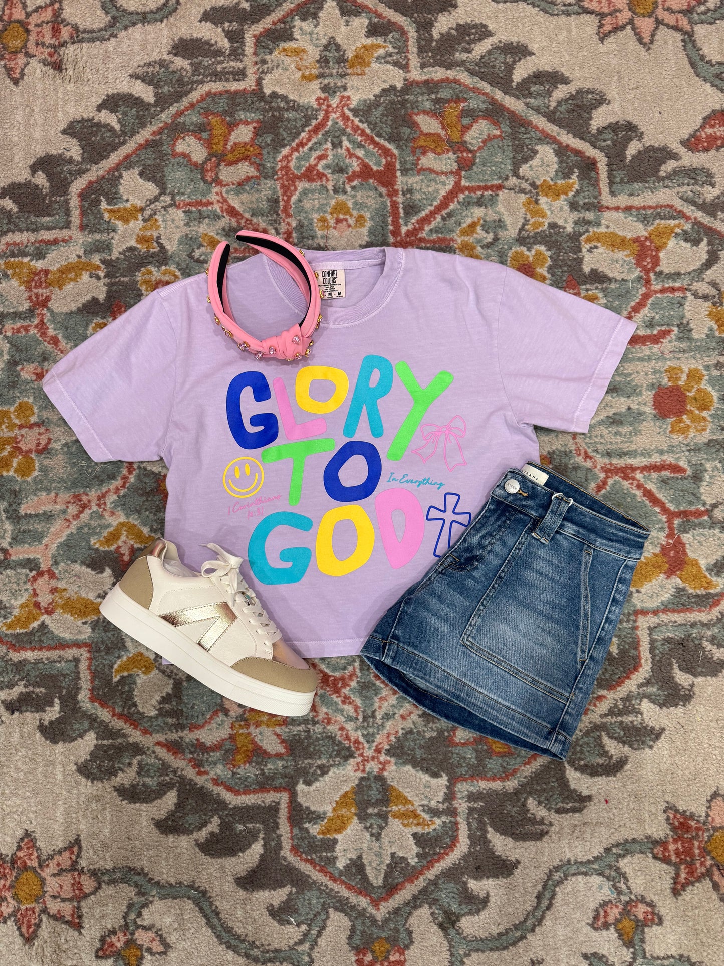 Glory To God Crop Tee