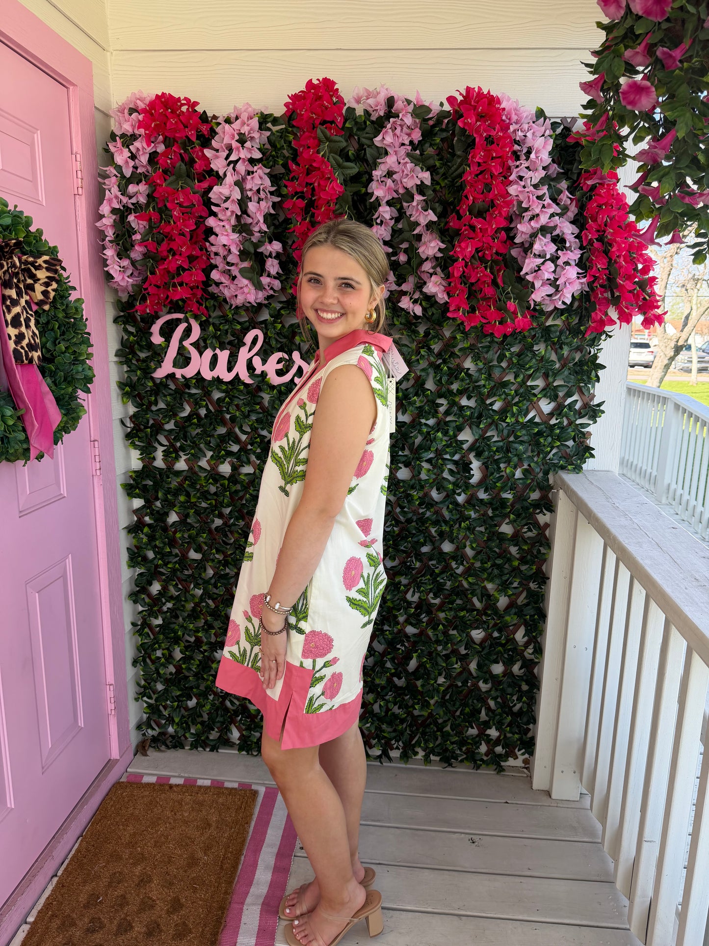 Floral Cream Dress