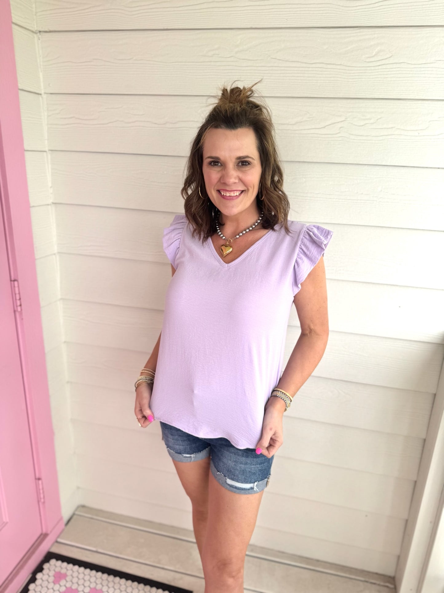 Lavender Love Ruffle Top
