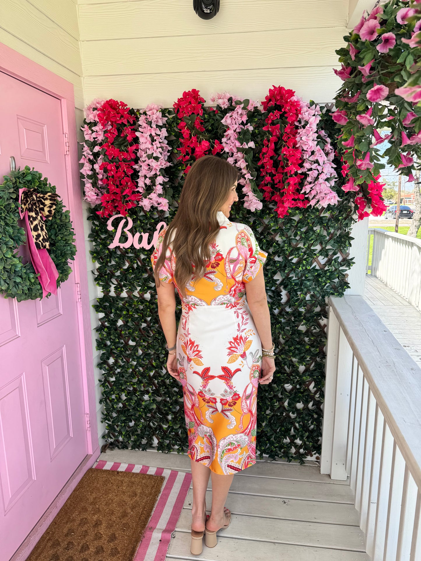 Botanic Tie Front Dress