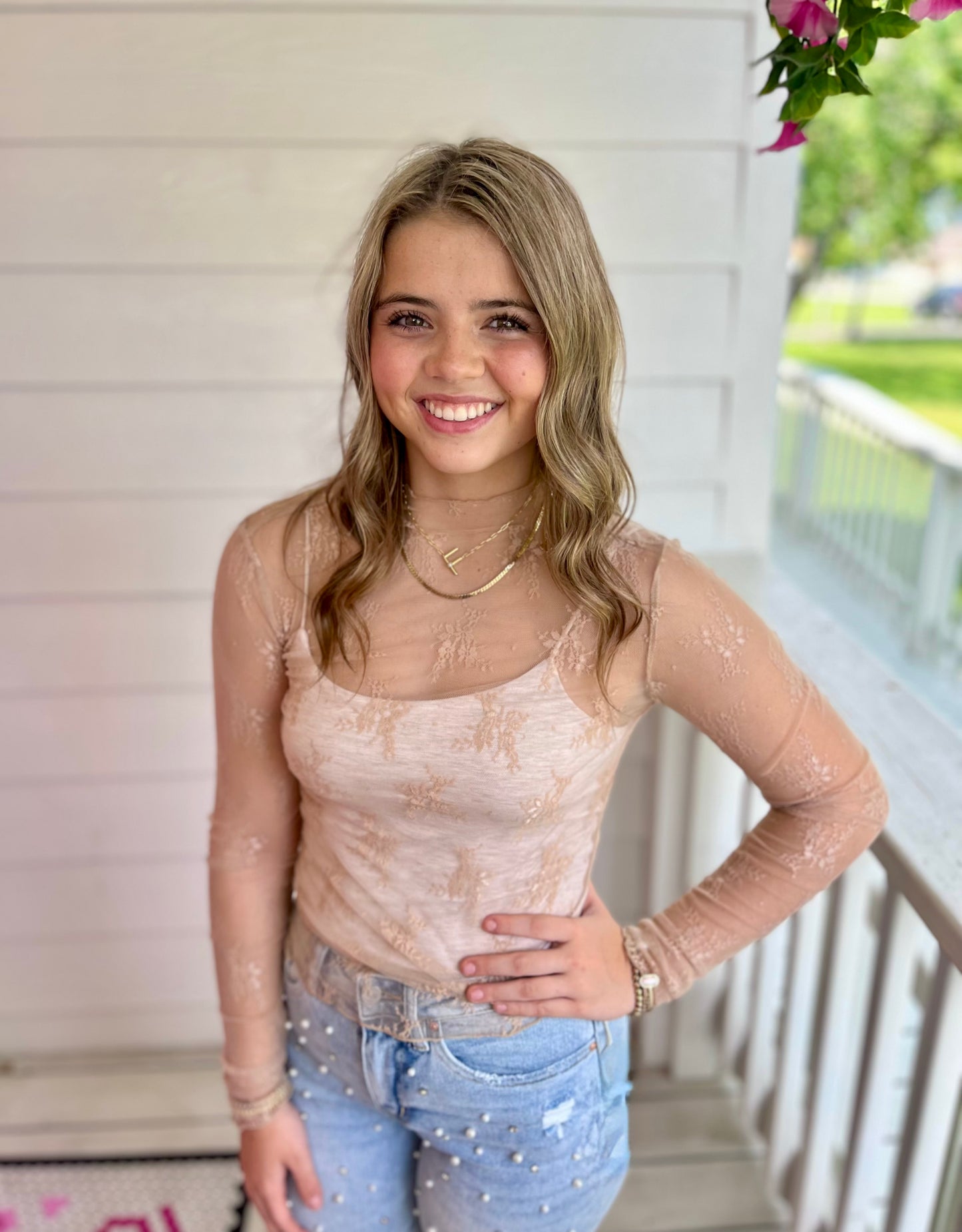 Lizzy Lace Layering Top