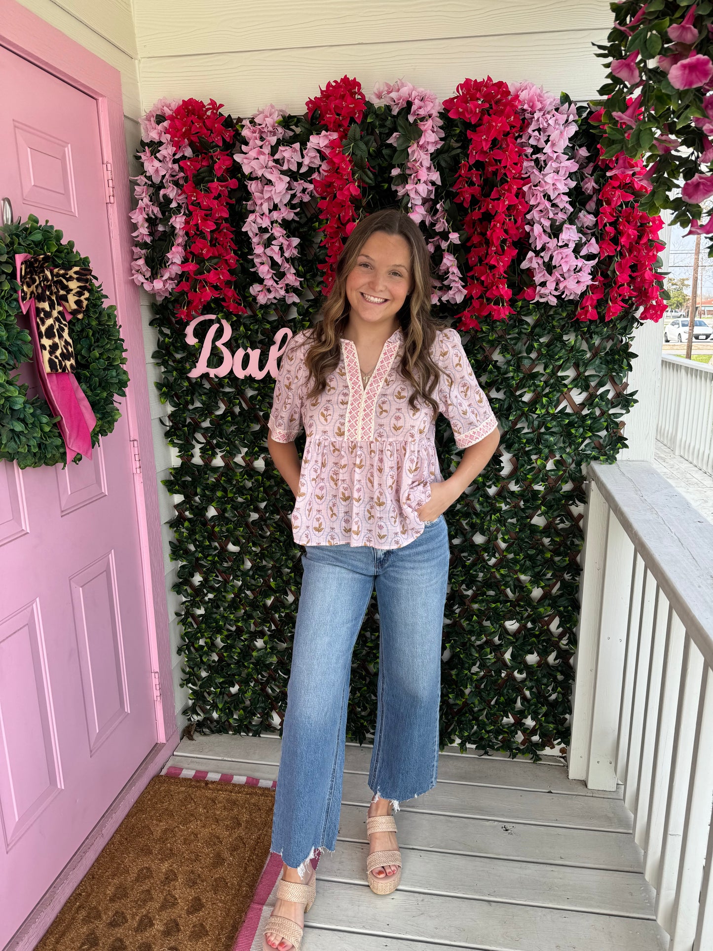 Precious Floral Babydoll Top