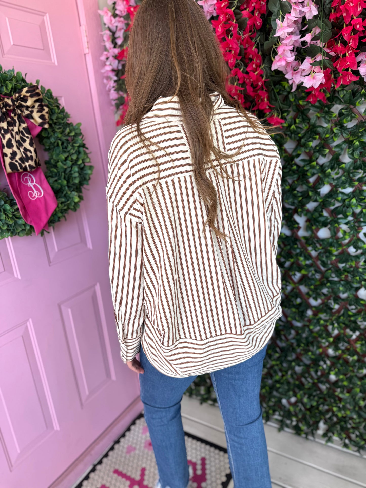 Buttoned Up Rust Top
