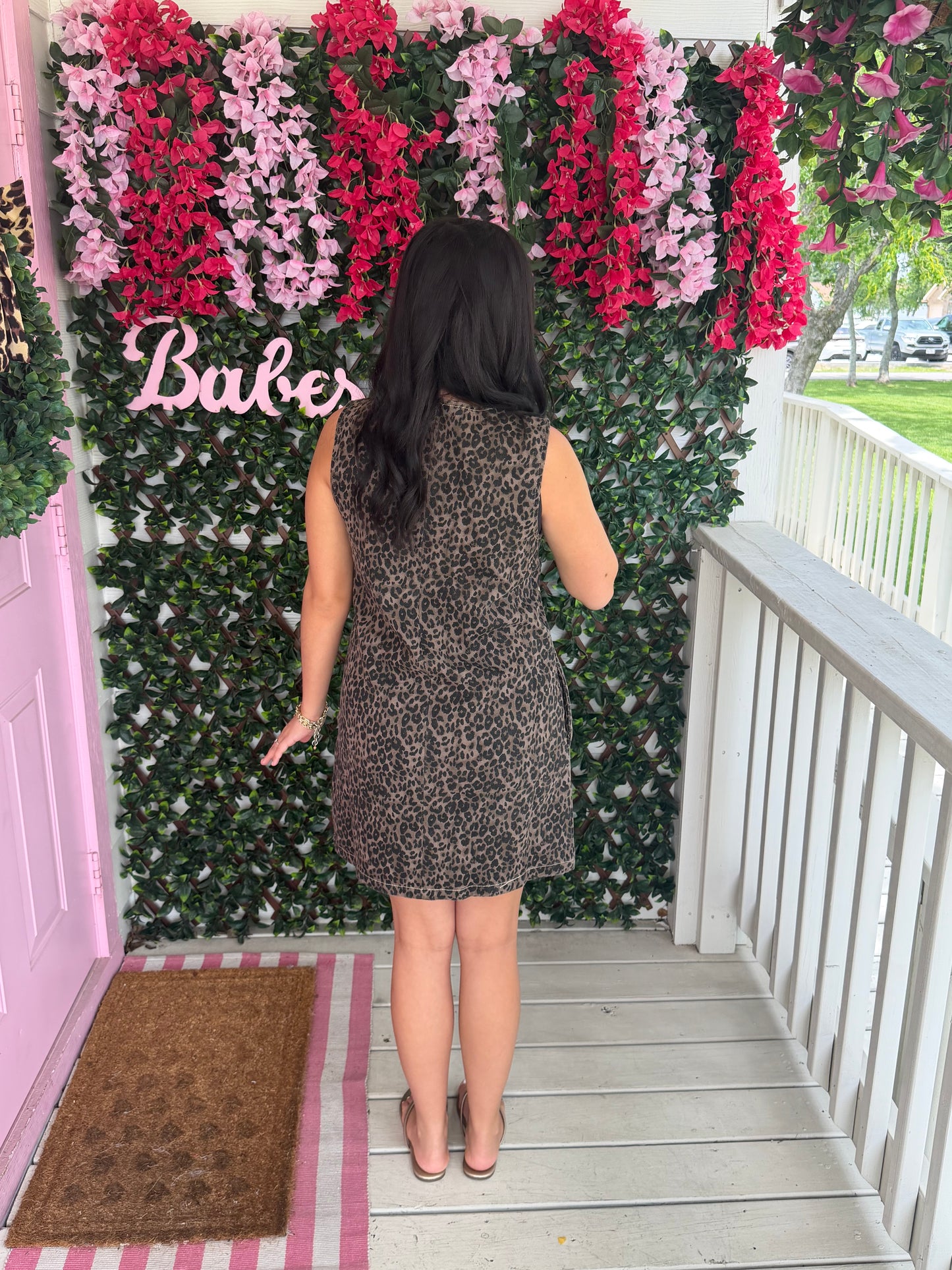 Stars & Moon Leopard Shift Dress