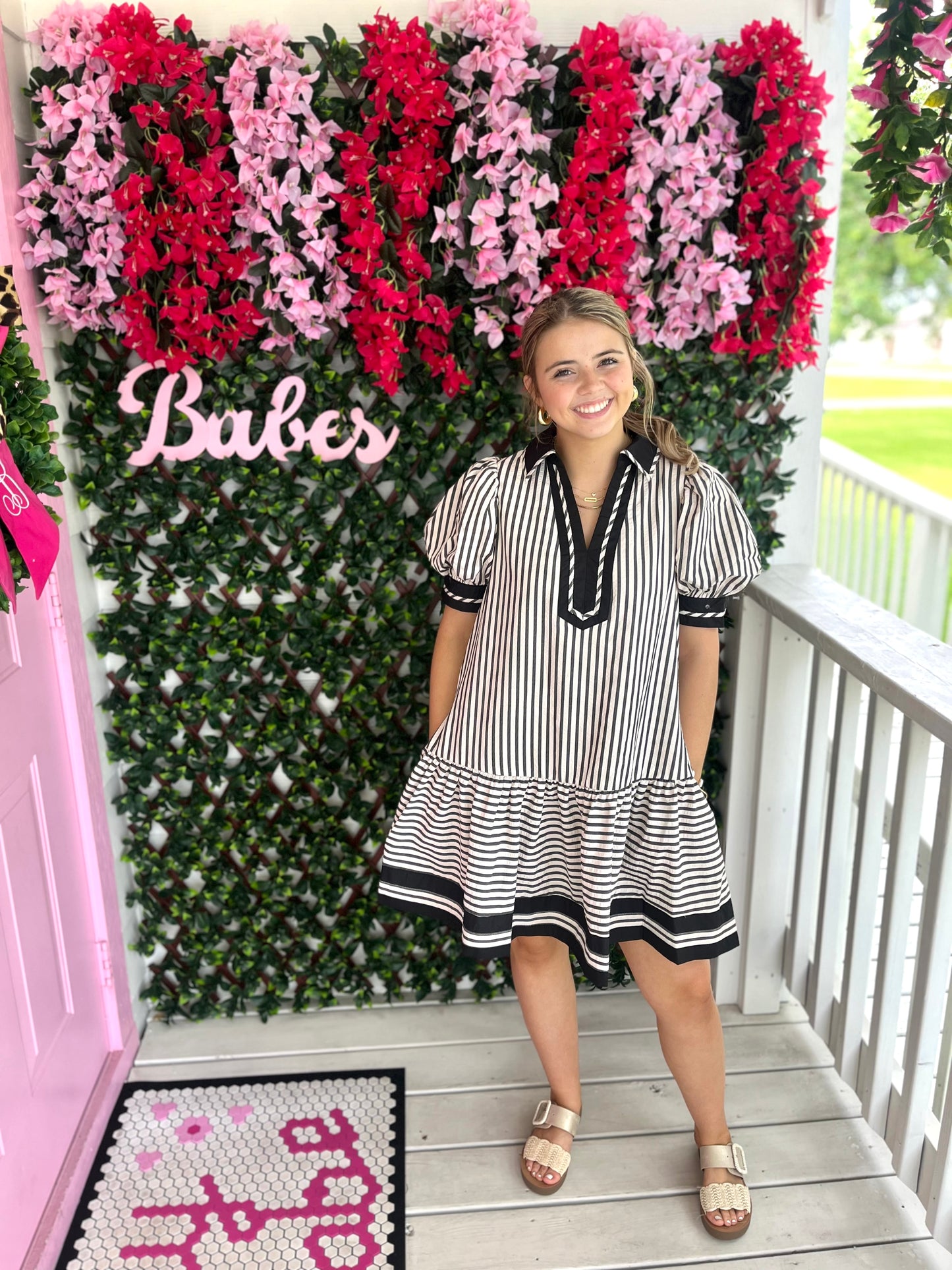 Fall Days Striped Dress
