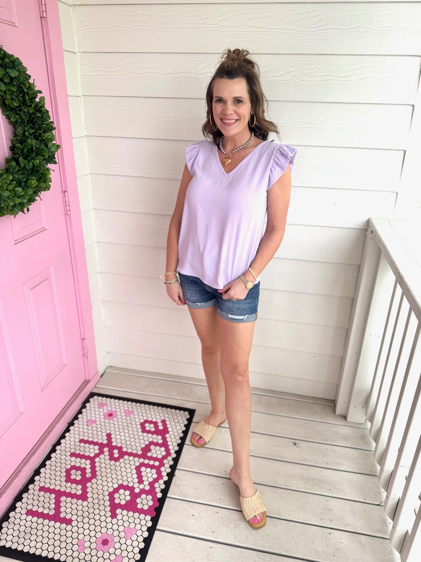 Lavender Love Ruffle Top
