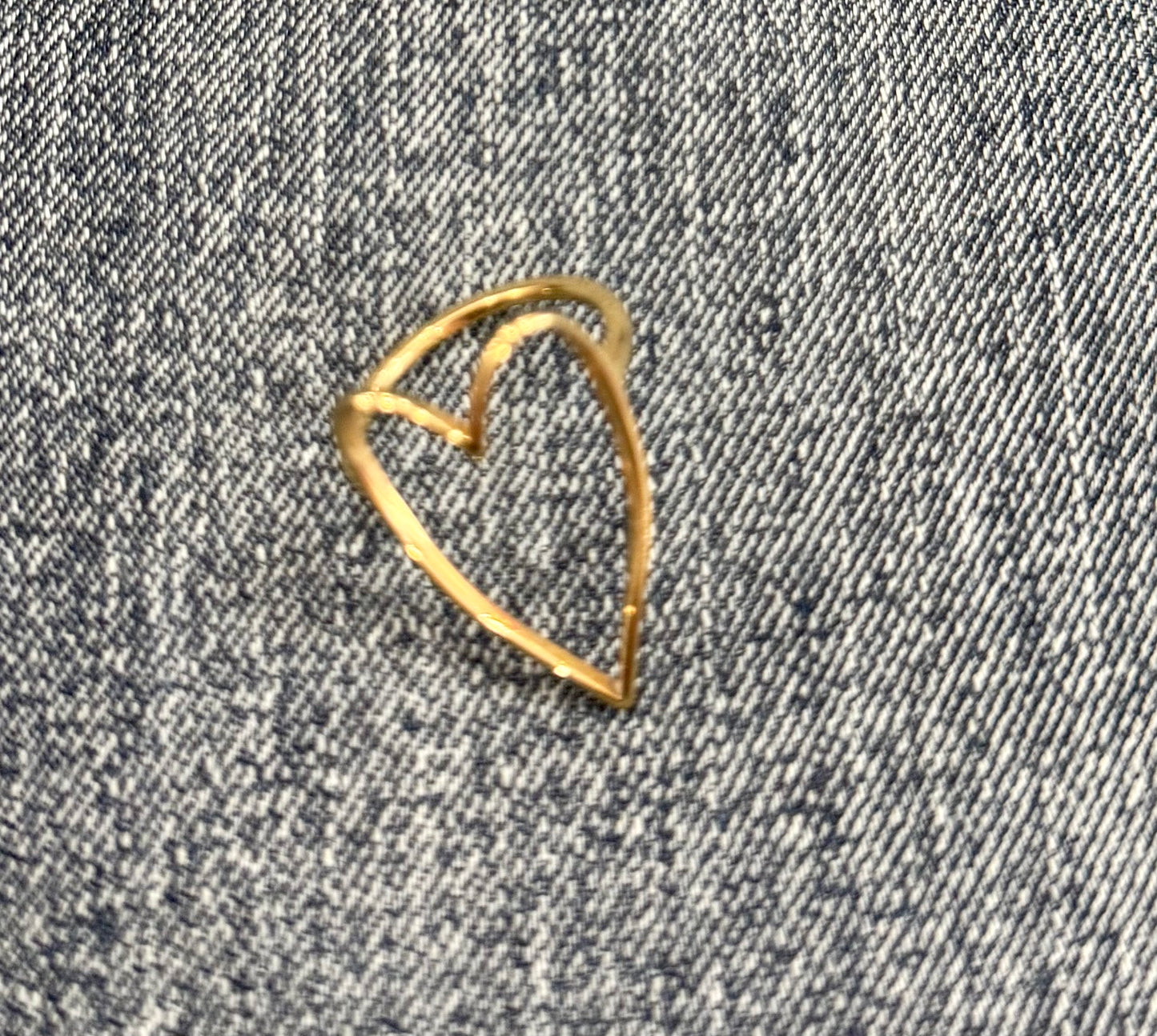 Chansuttpearls Gold Heart Ring