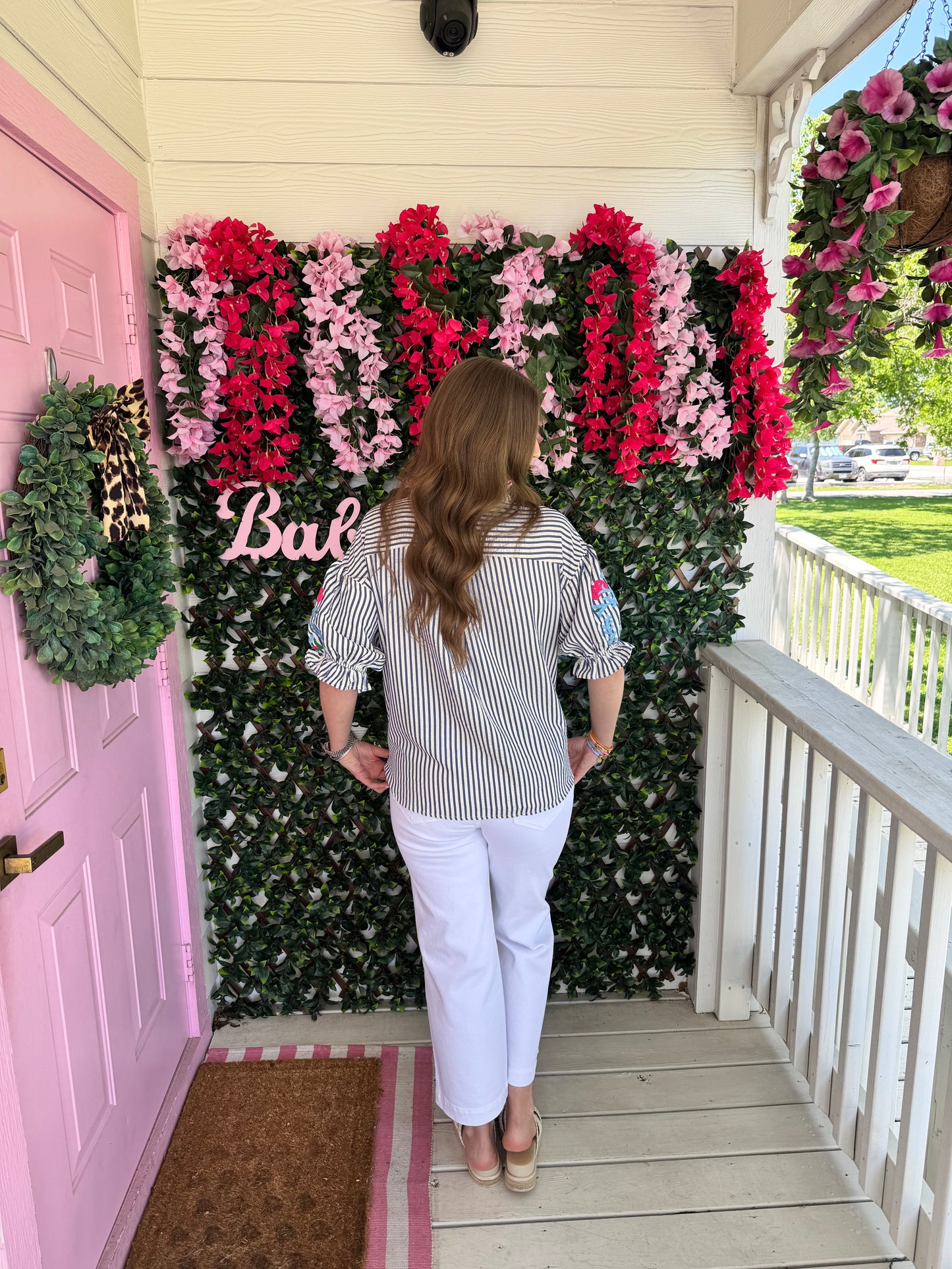 Vervet Patch Pocket White Denim Pants