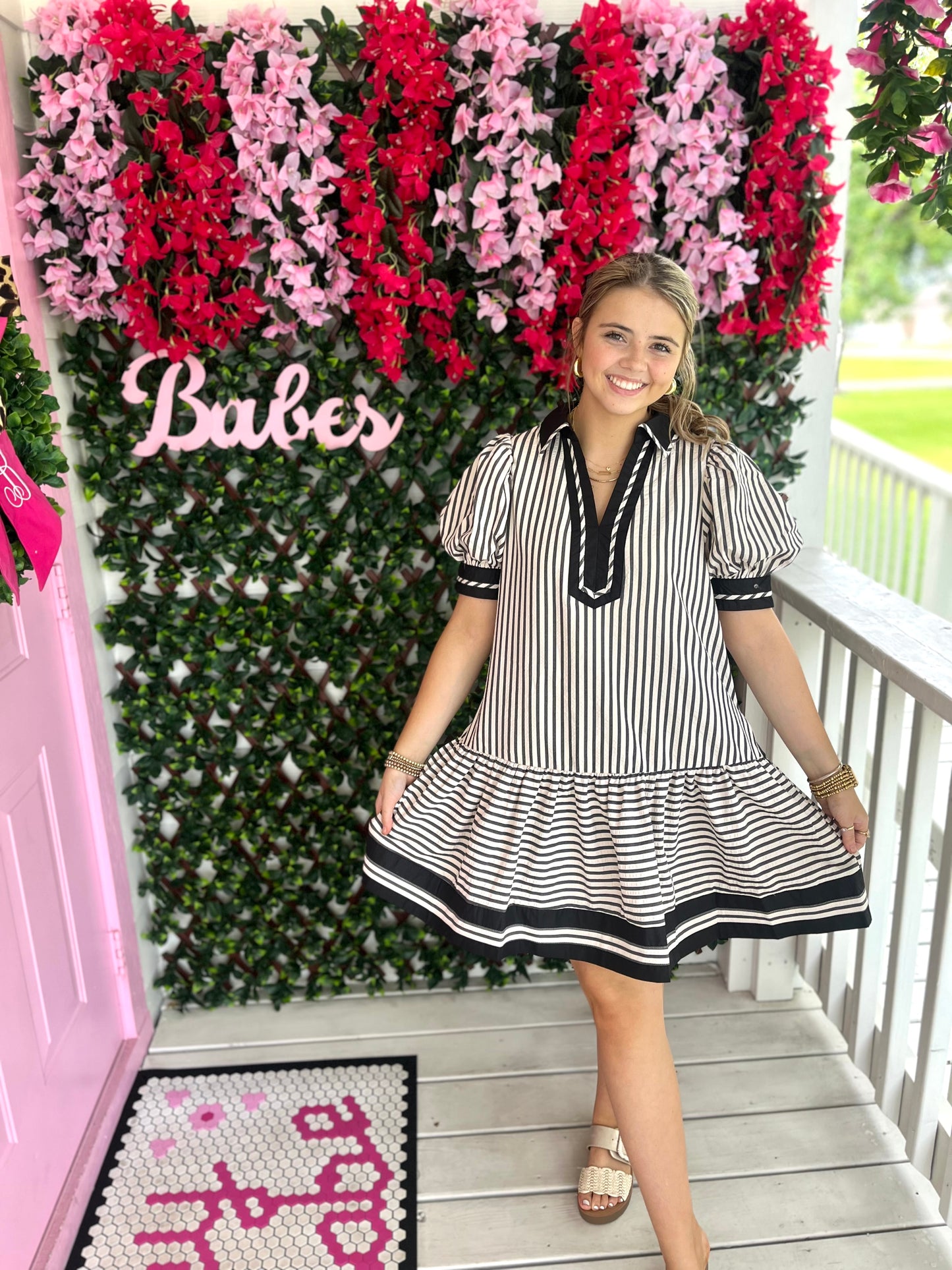 Fall Days Striped Dress