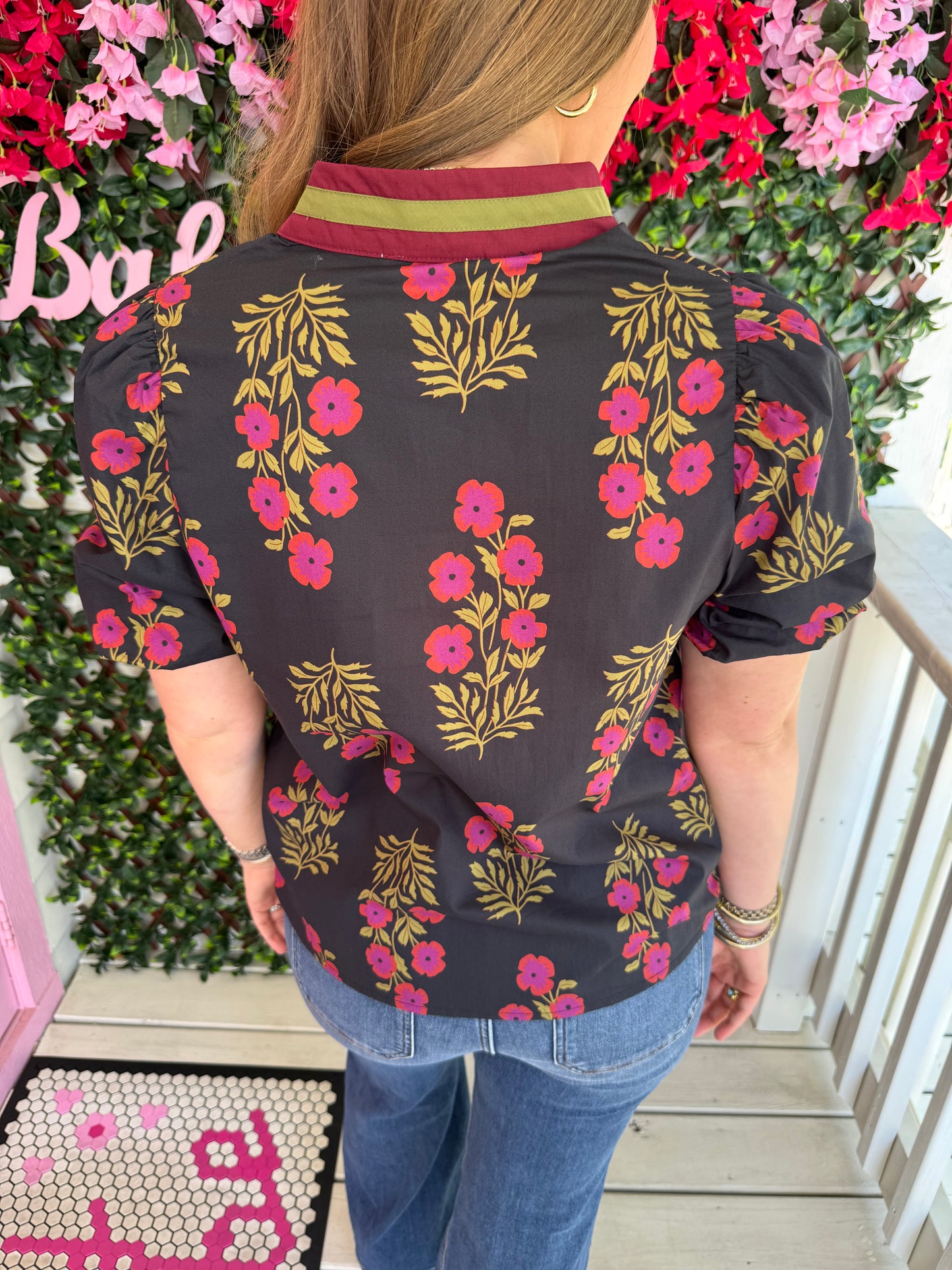 Scallops & Florals Top