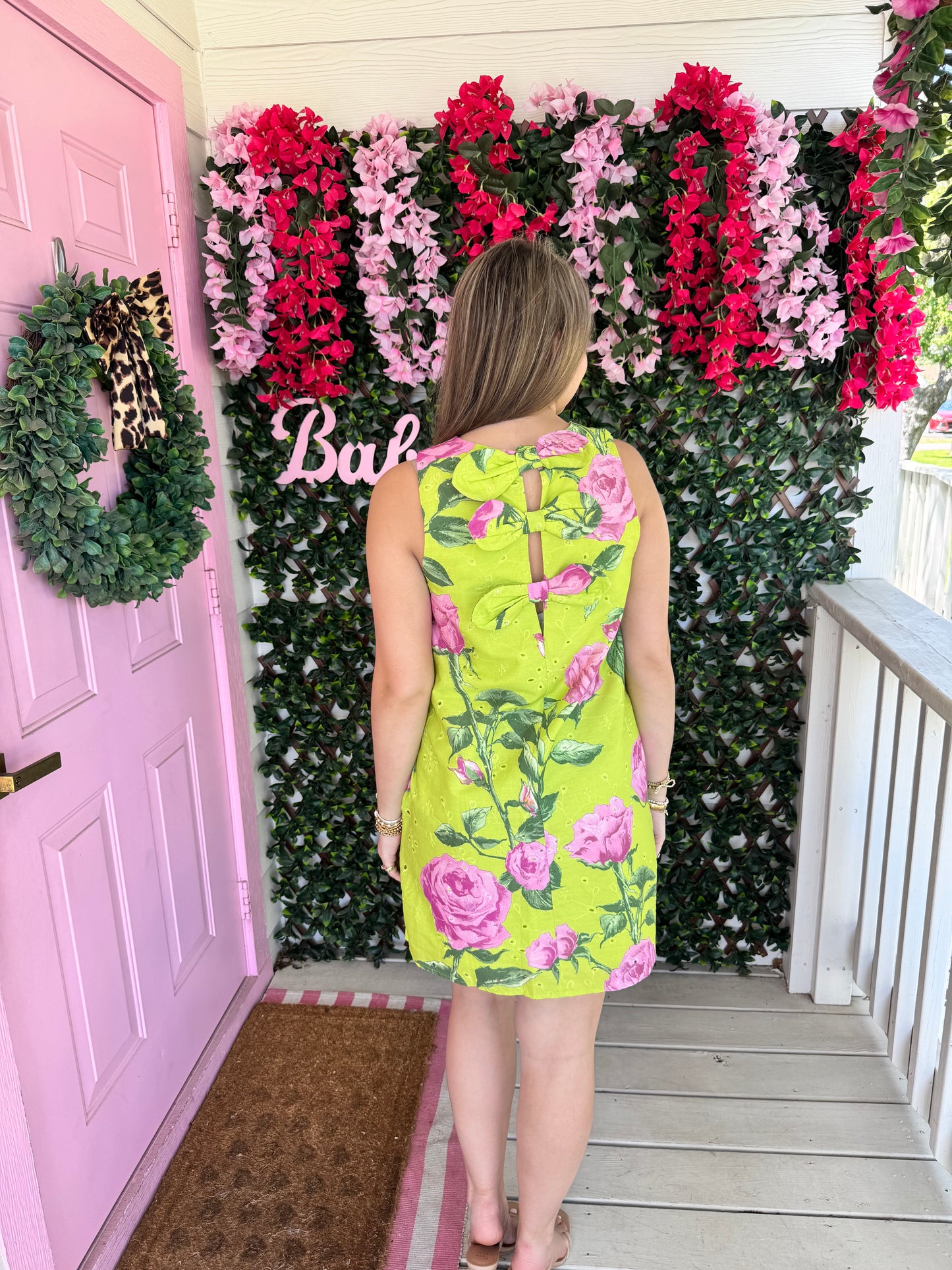 Colorful Chartreuse Dress