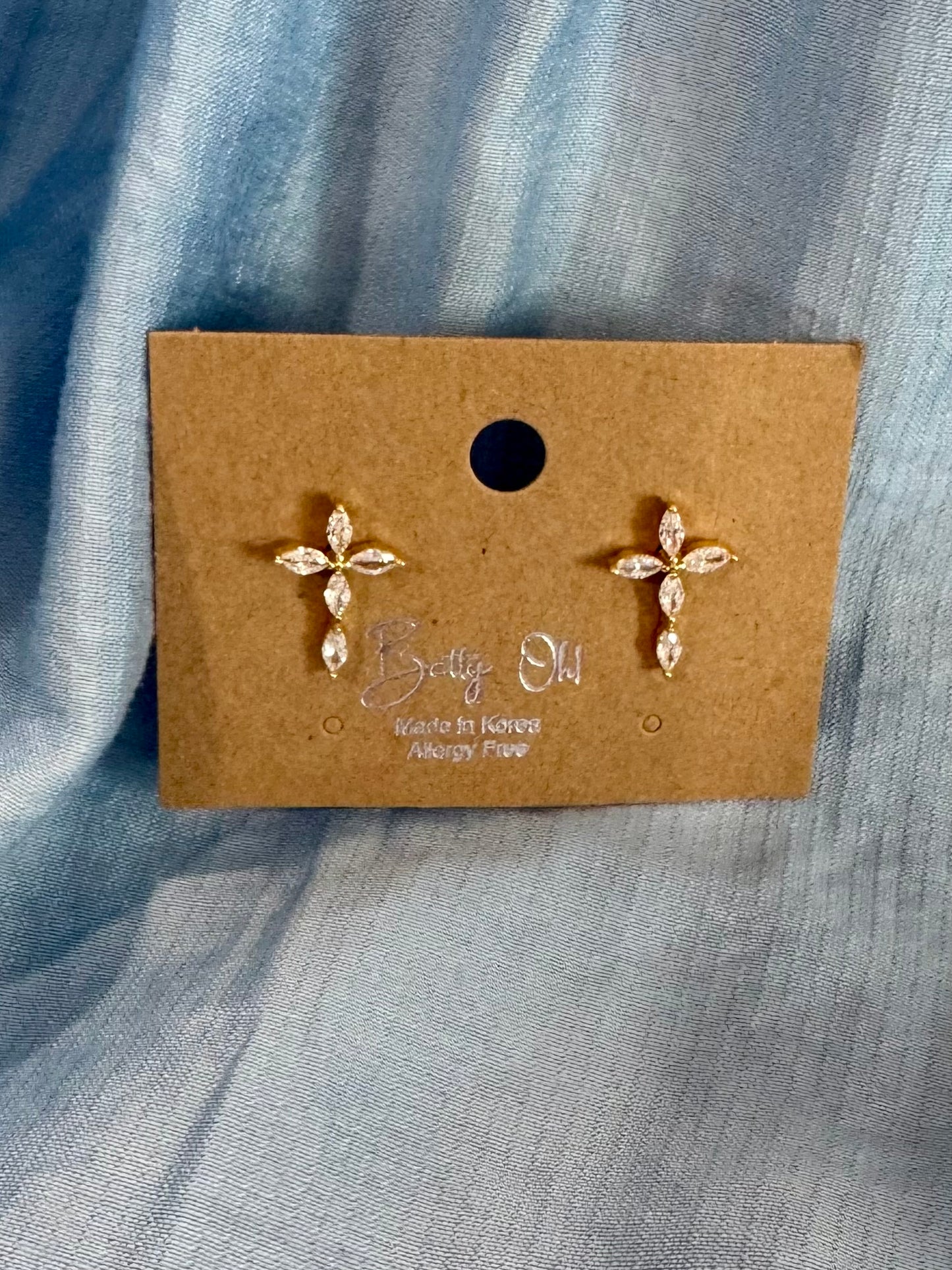 Dainty Cross Earrings