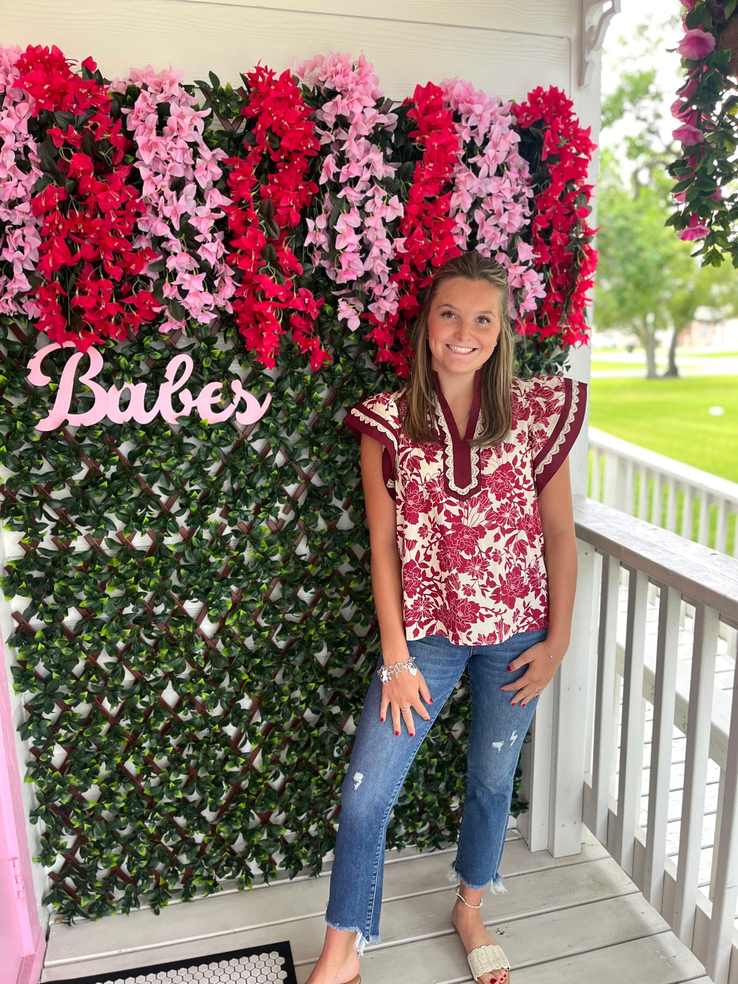 Faith Floral Top