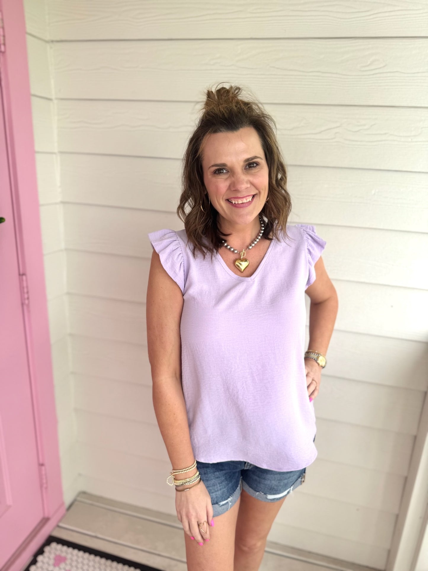 Lavender Love Ruffle Top