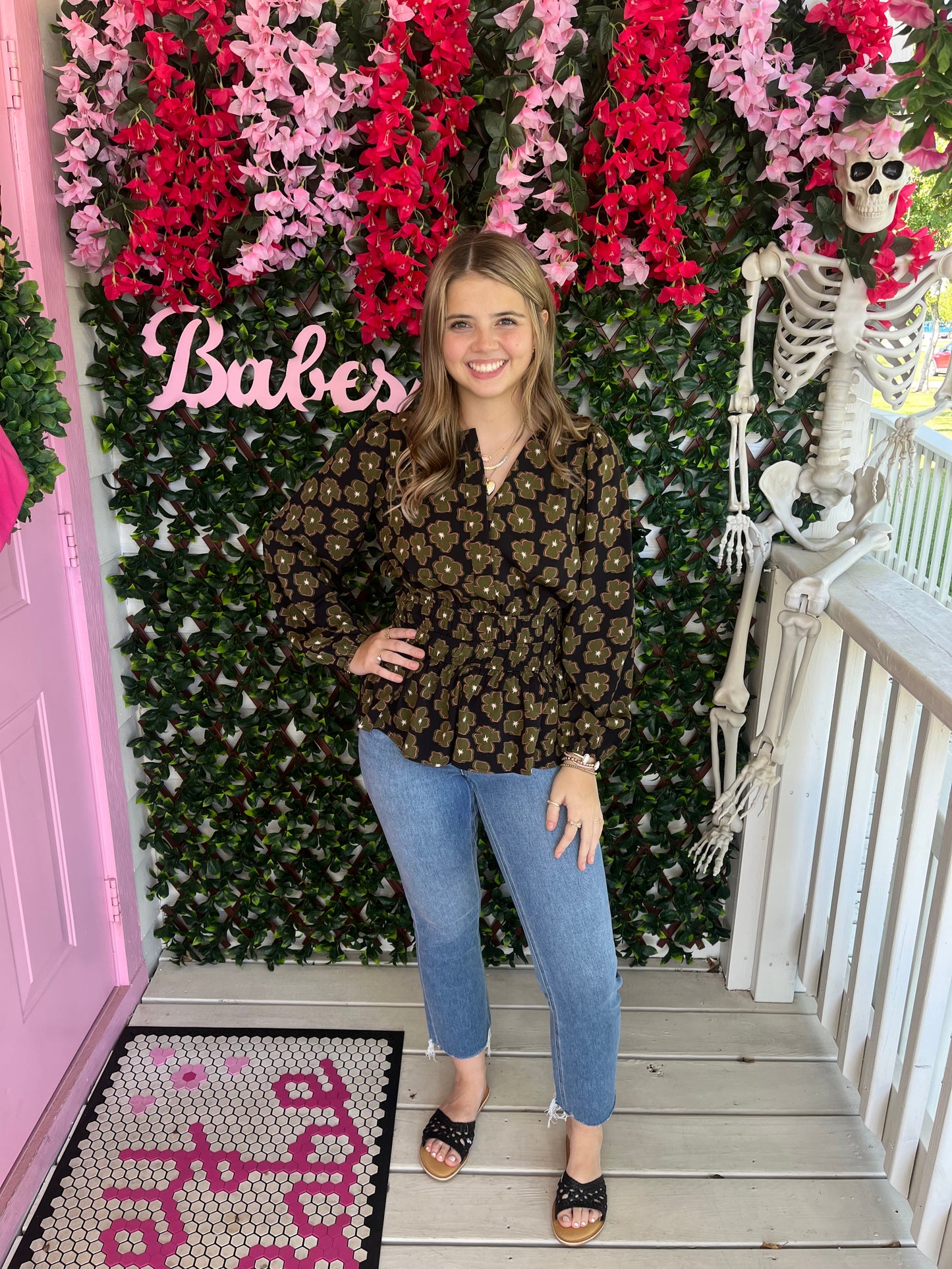 Leap Frog Floral Top