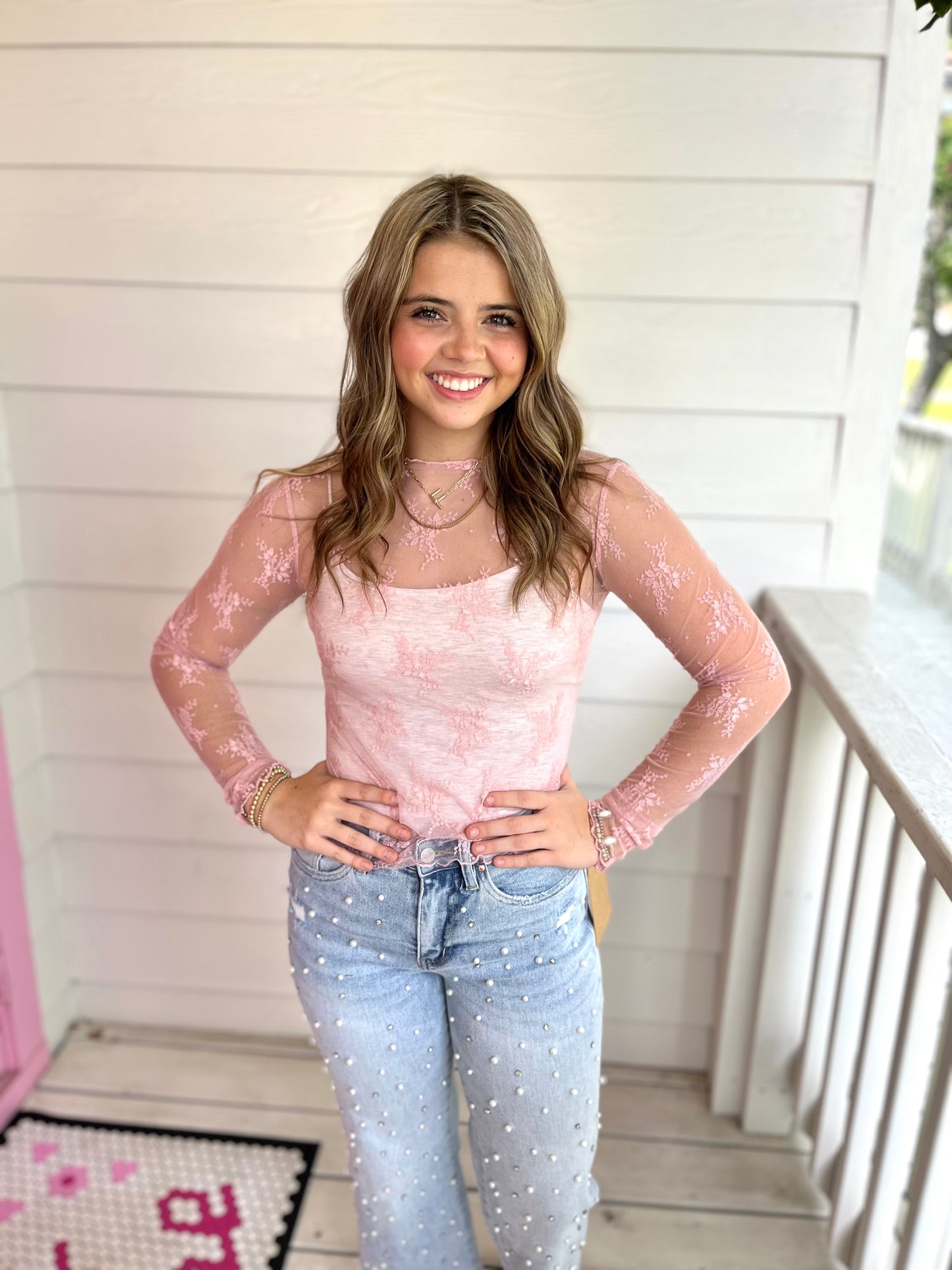 Lizzy Lace Layering Top