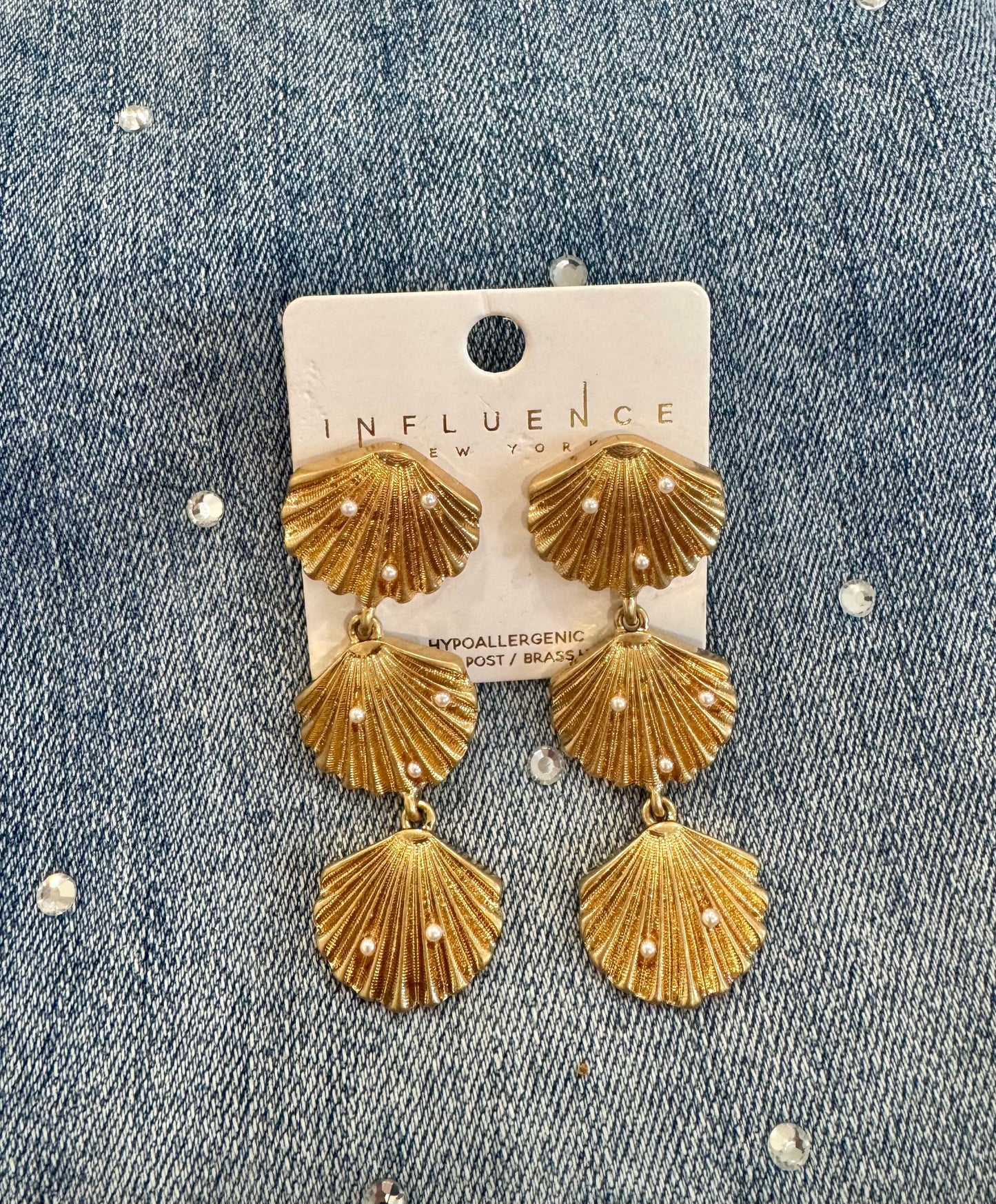 Dangle Shell Earrings Long