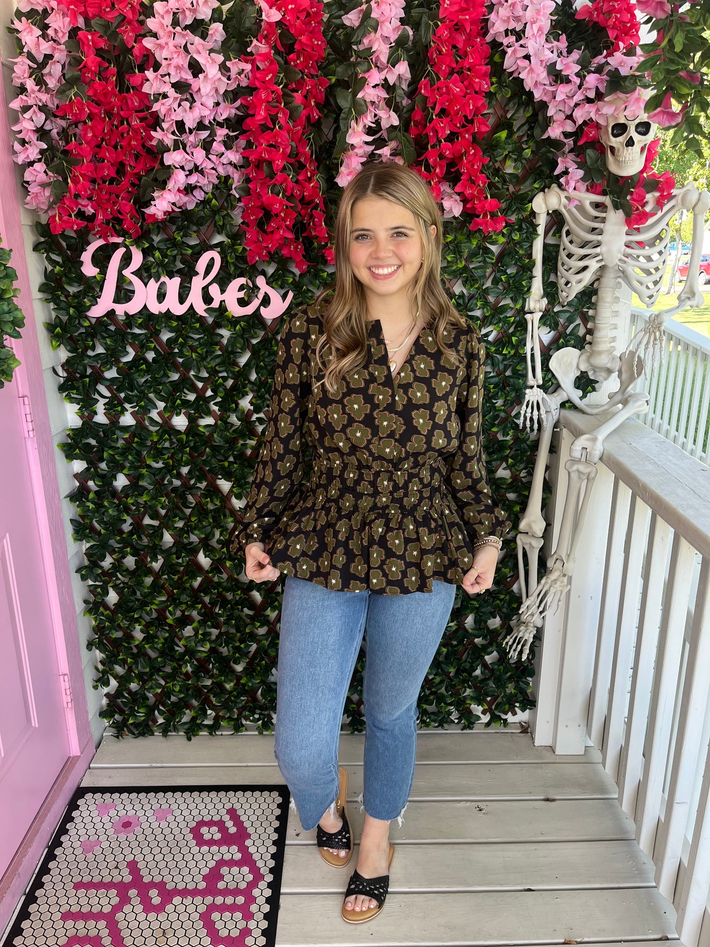 Leap Frog Floral Top