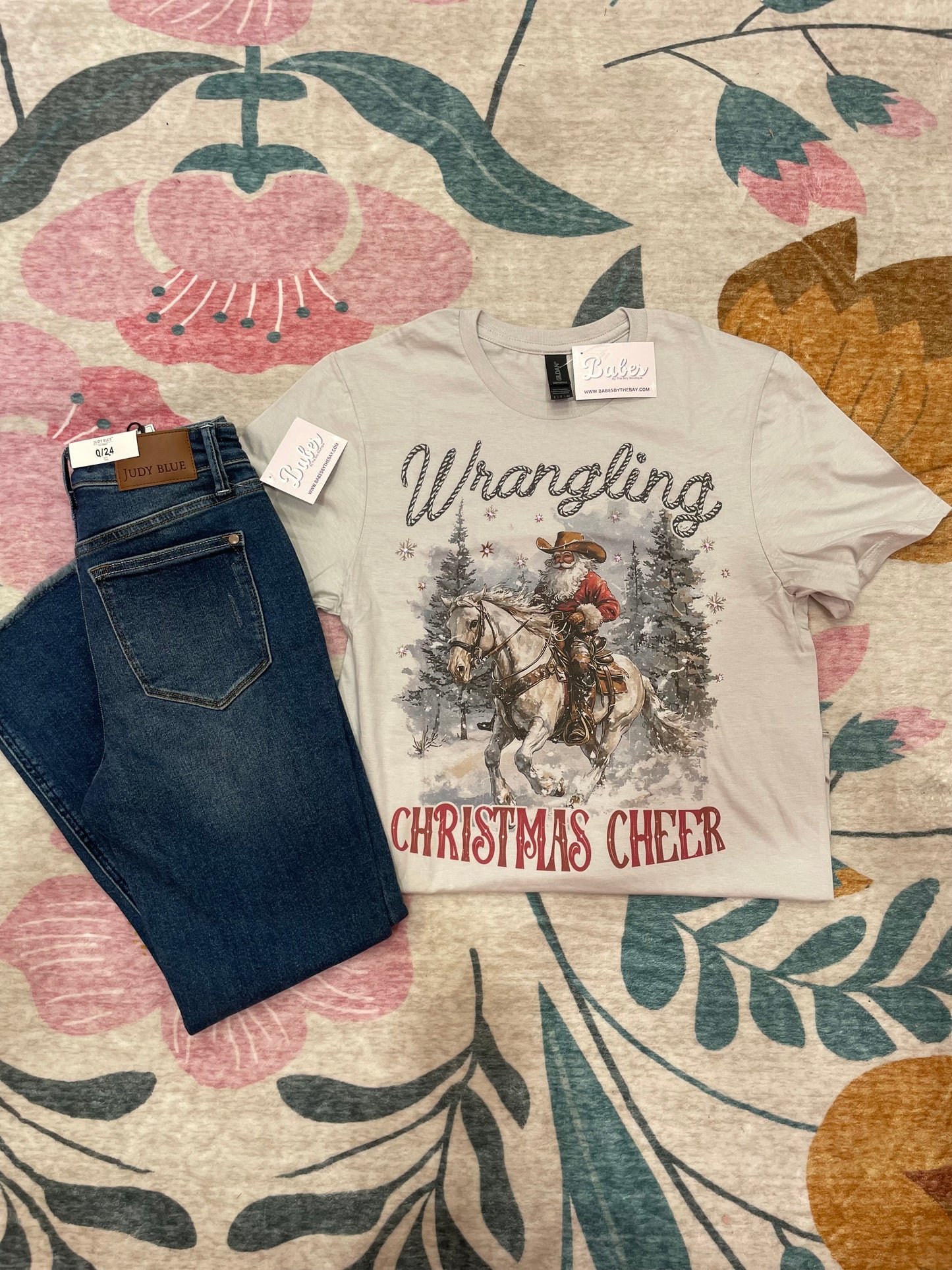 Wrangling Christmas Bling Tee