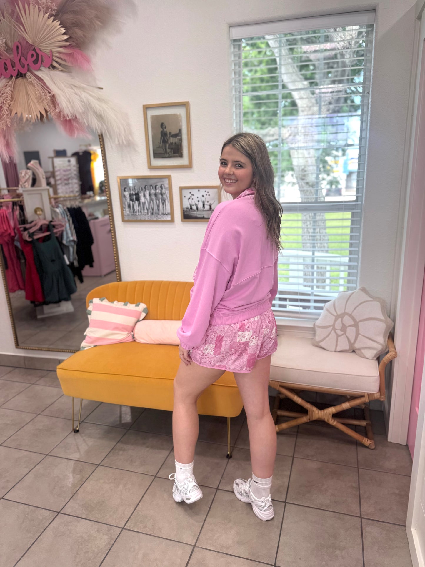 Pink Ditsy Floral Set