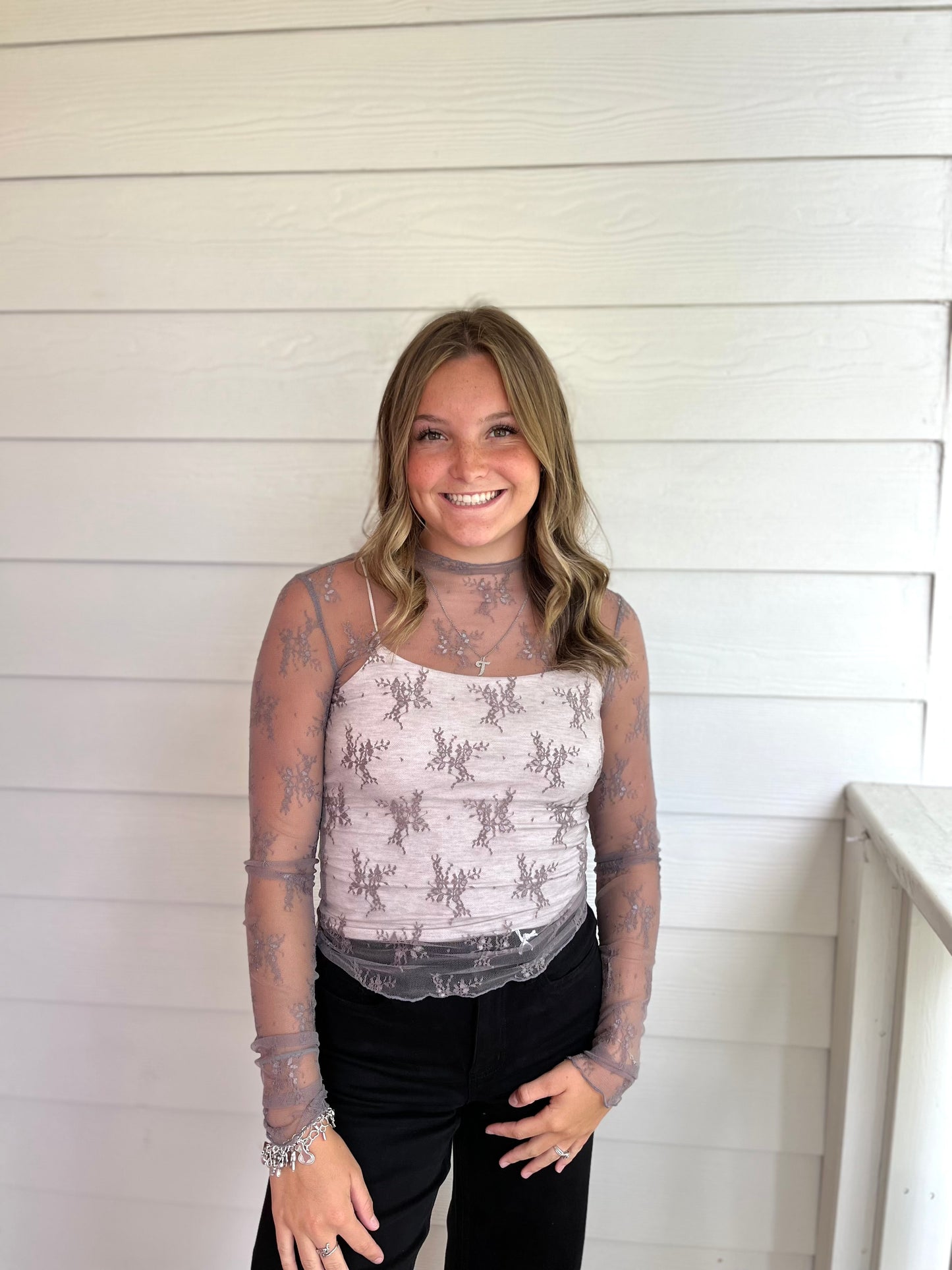 Lizzy Lace Layering Top