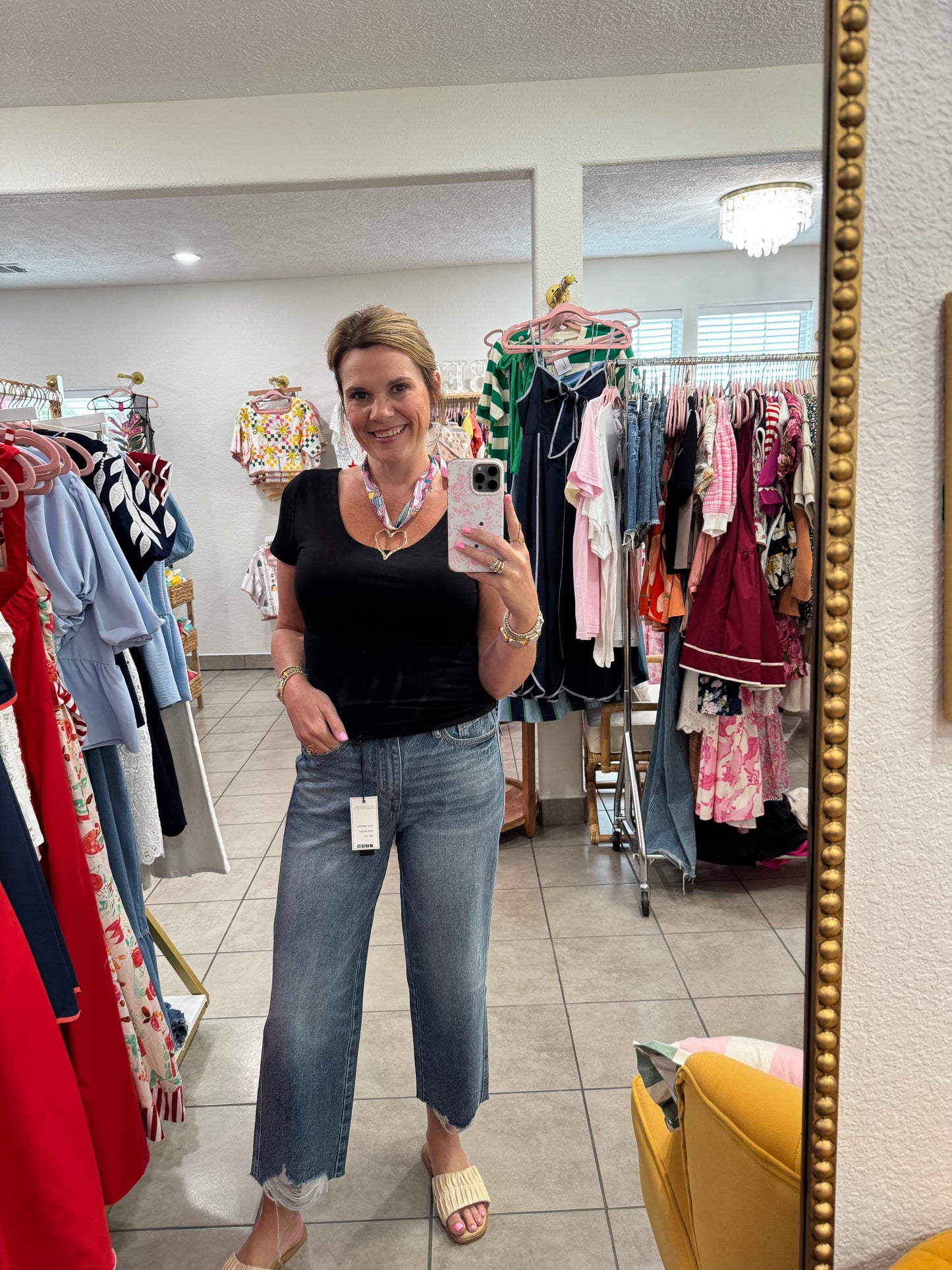 Judy Blue HW Wide Crop Denim