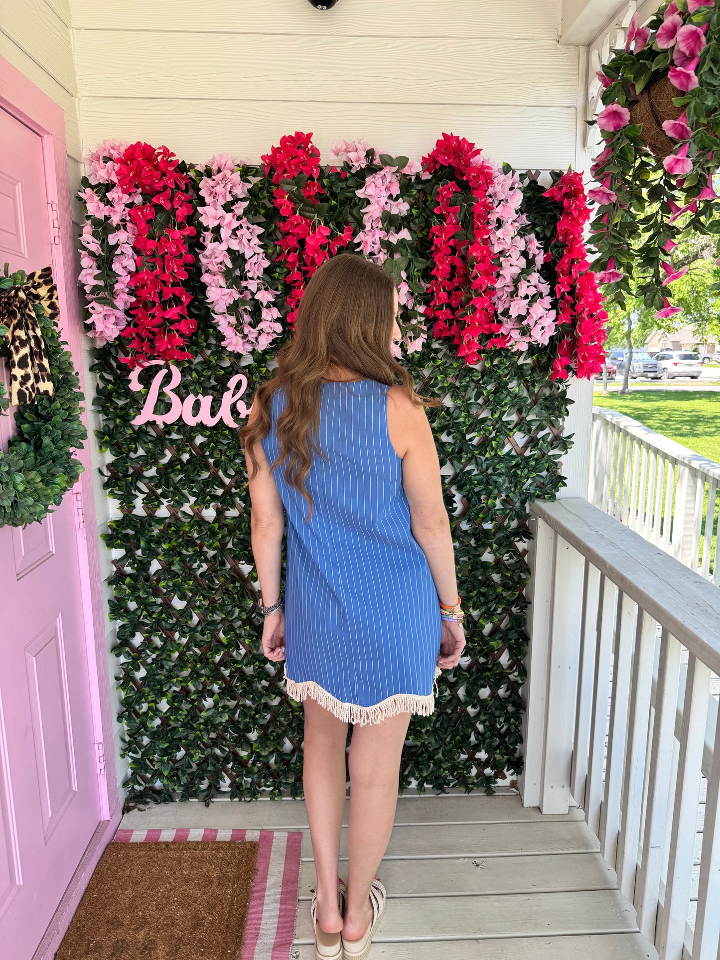 French Blue Sea Dress