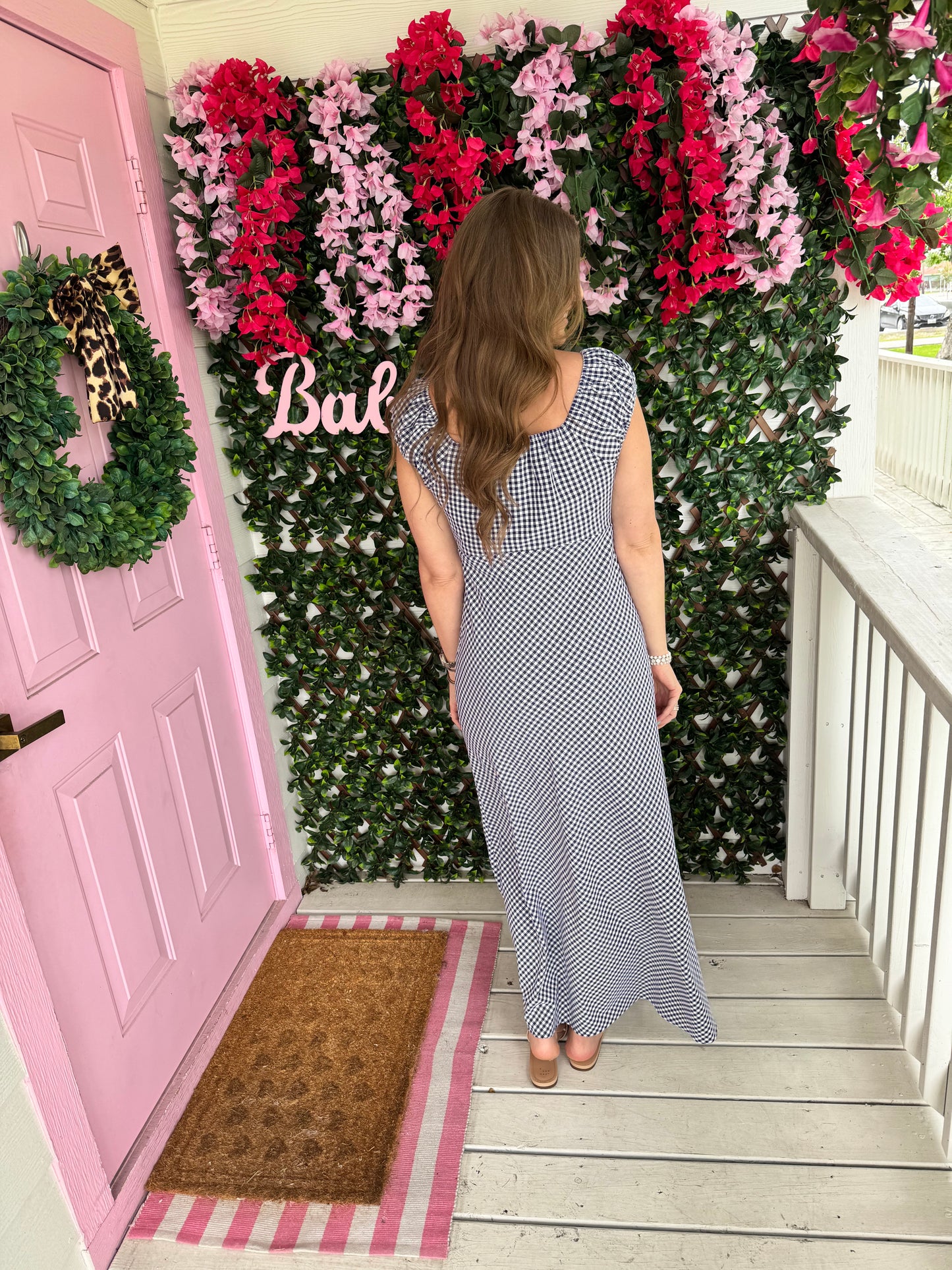 Summer Sky Gingham Dress