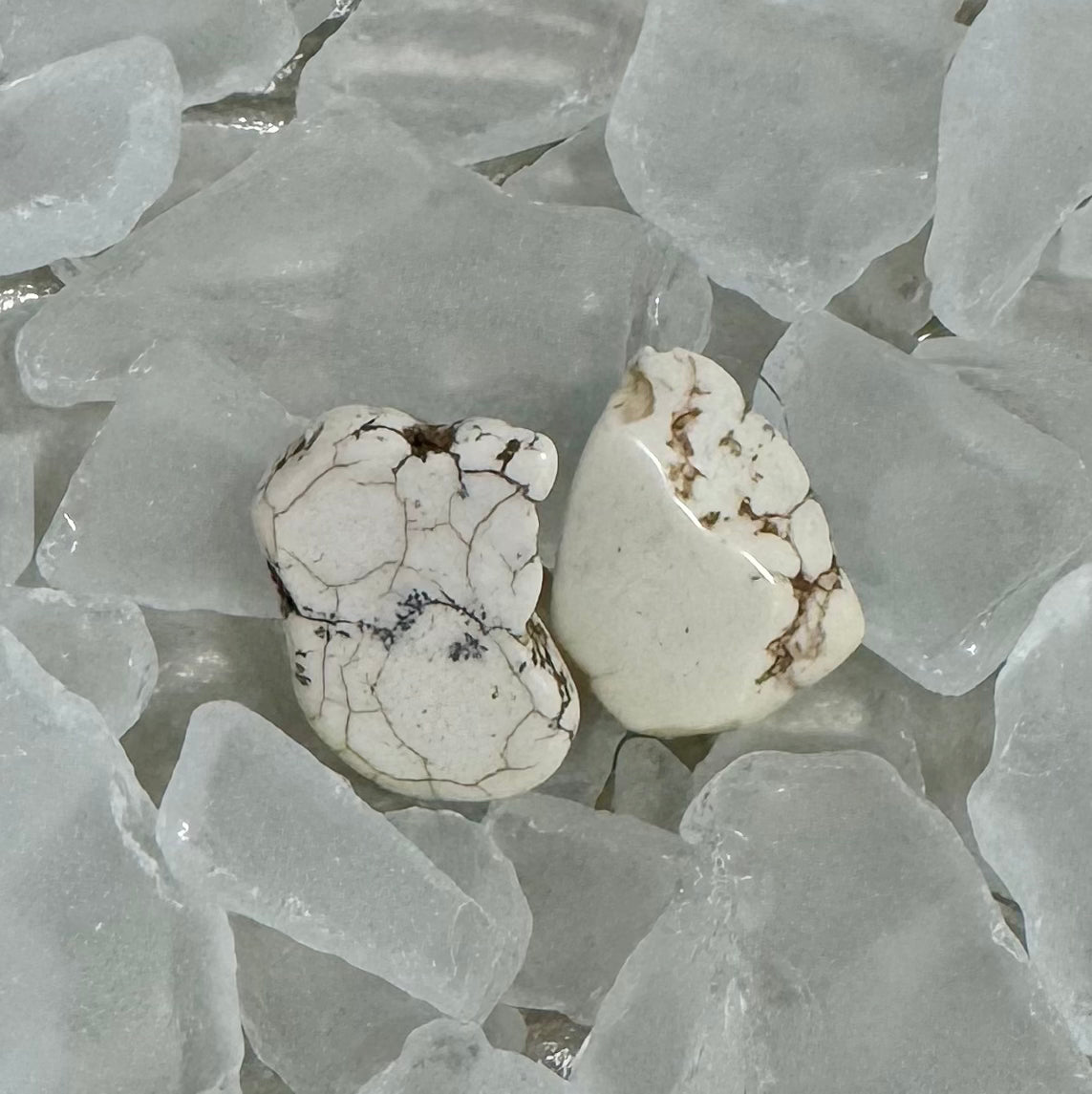 Chunky Stone Stud Earrings