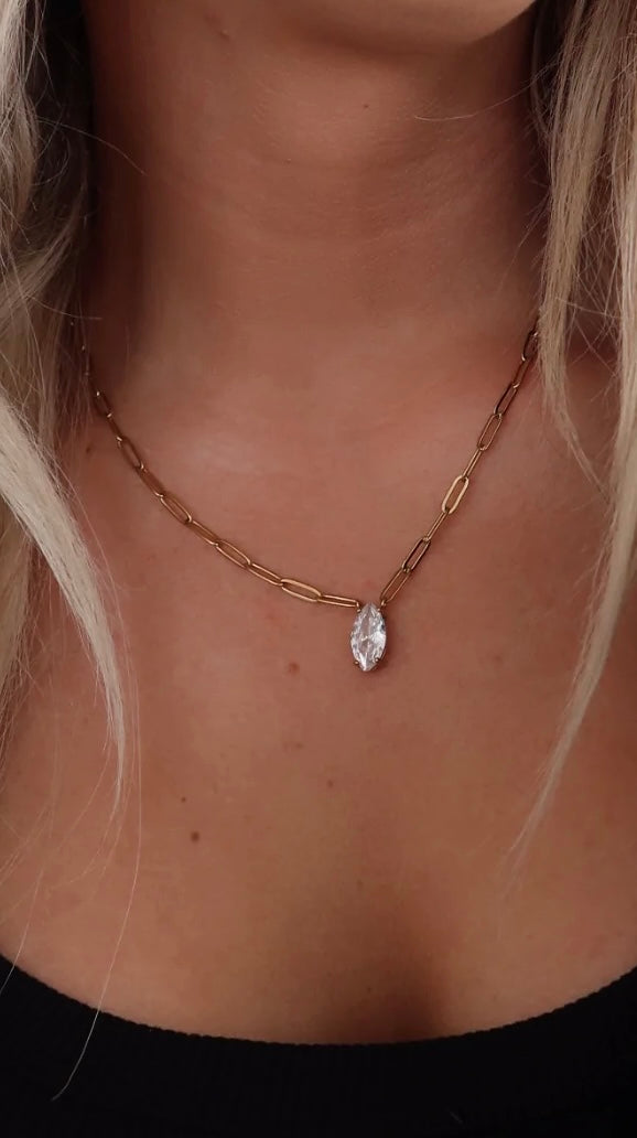 Chansuttpearls Gold + Diamond Pendant Necklace