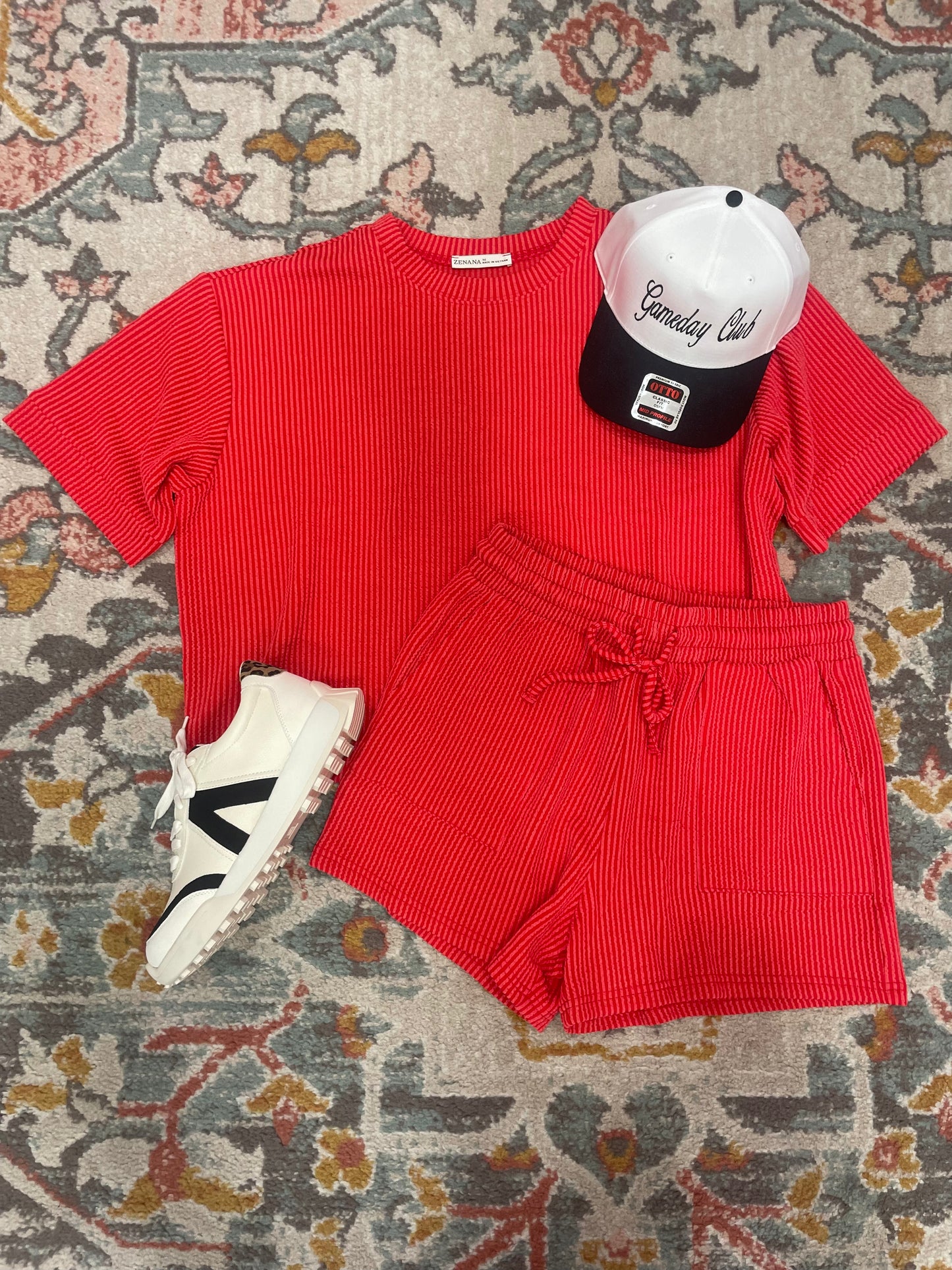 Becky Ribbed Short Set - Restock