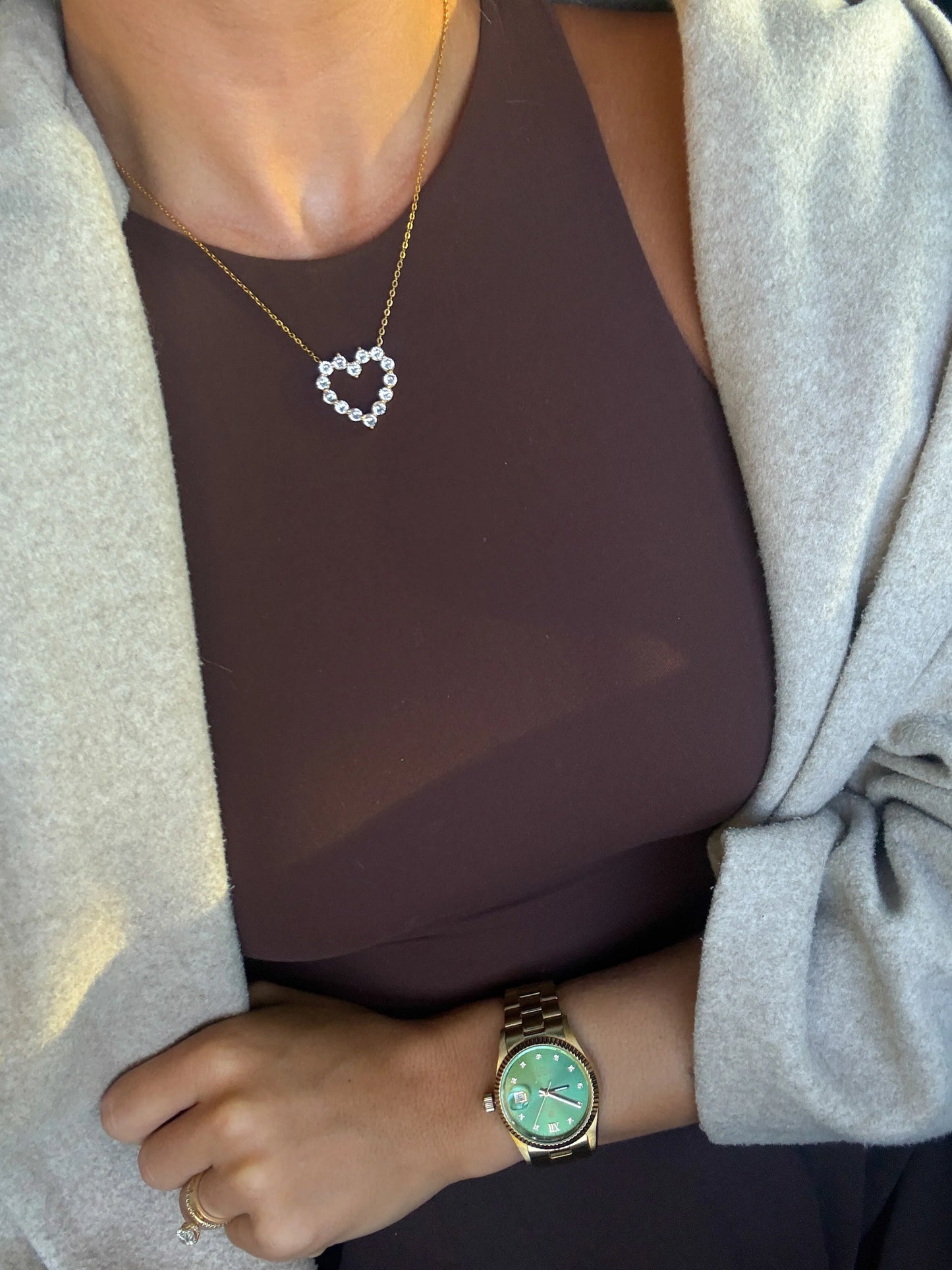 Chansutt Diamond Heart Necklace