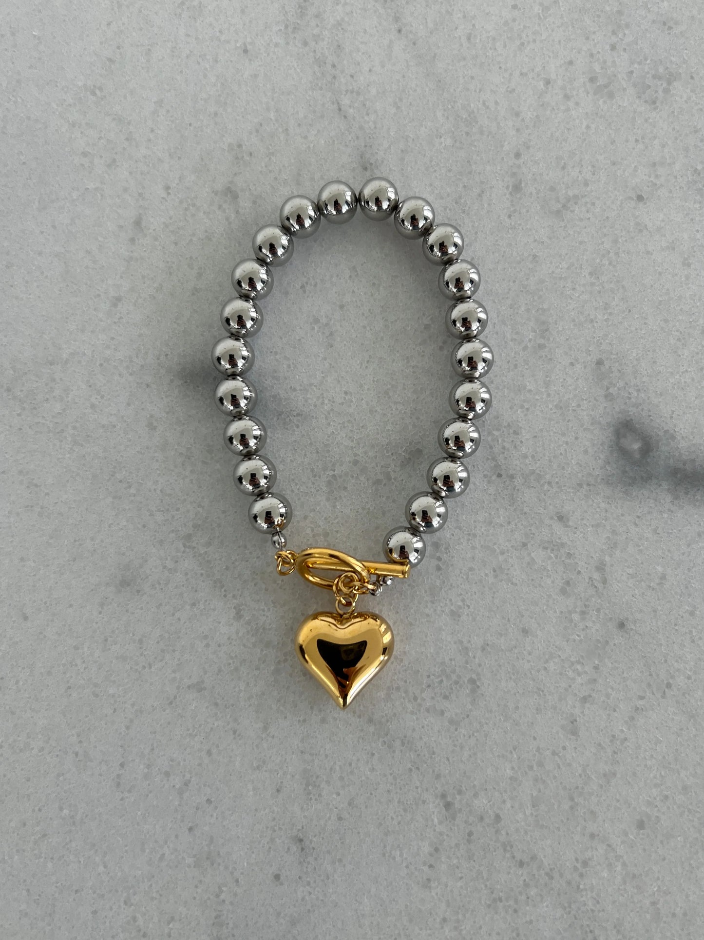 Chansuttpearls Glam Heart Bracelet