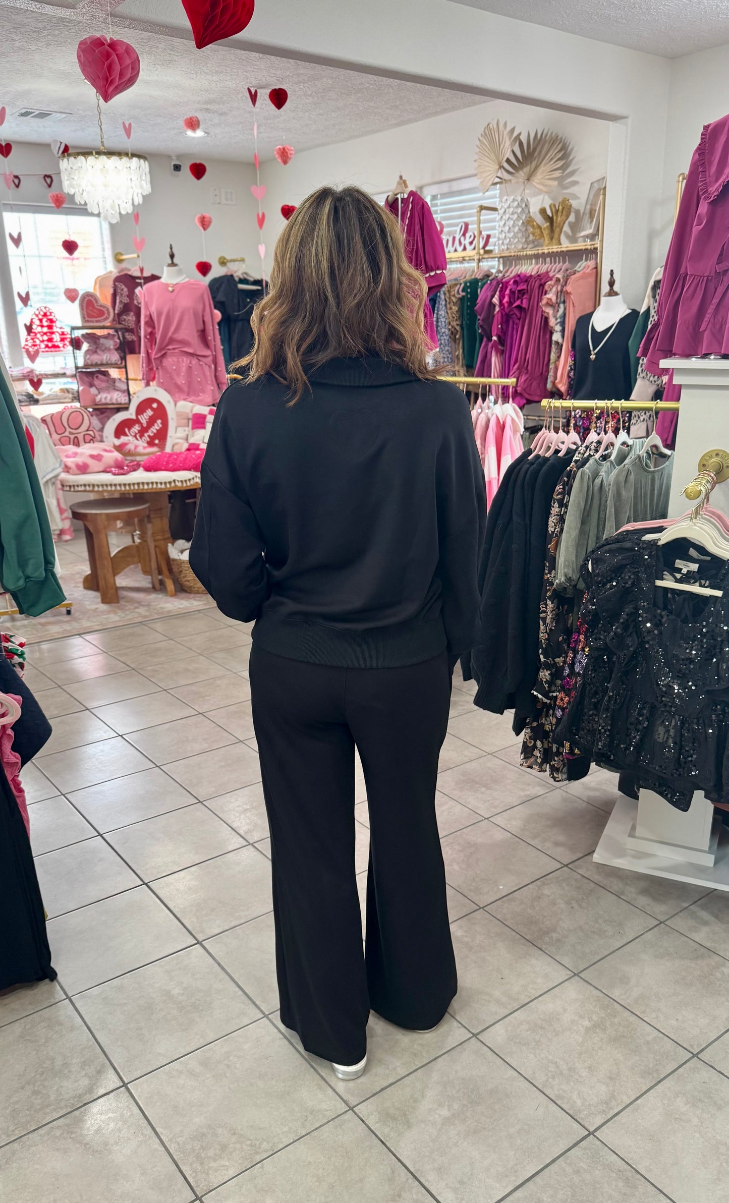 Black Comfort Luxe Pants