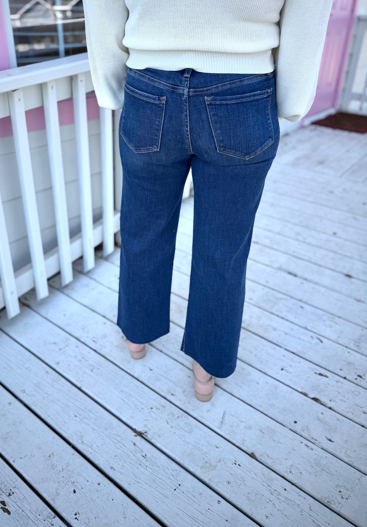 Vervet Mid Rise Wide Leg Jeans