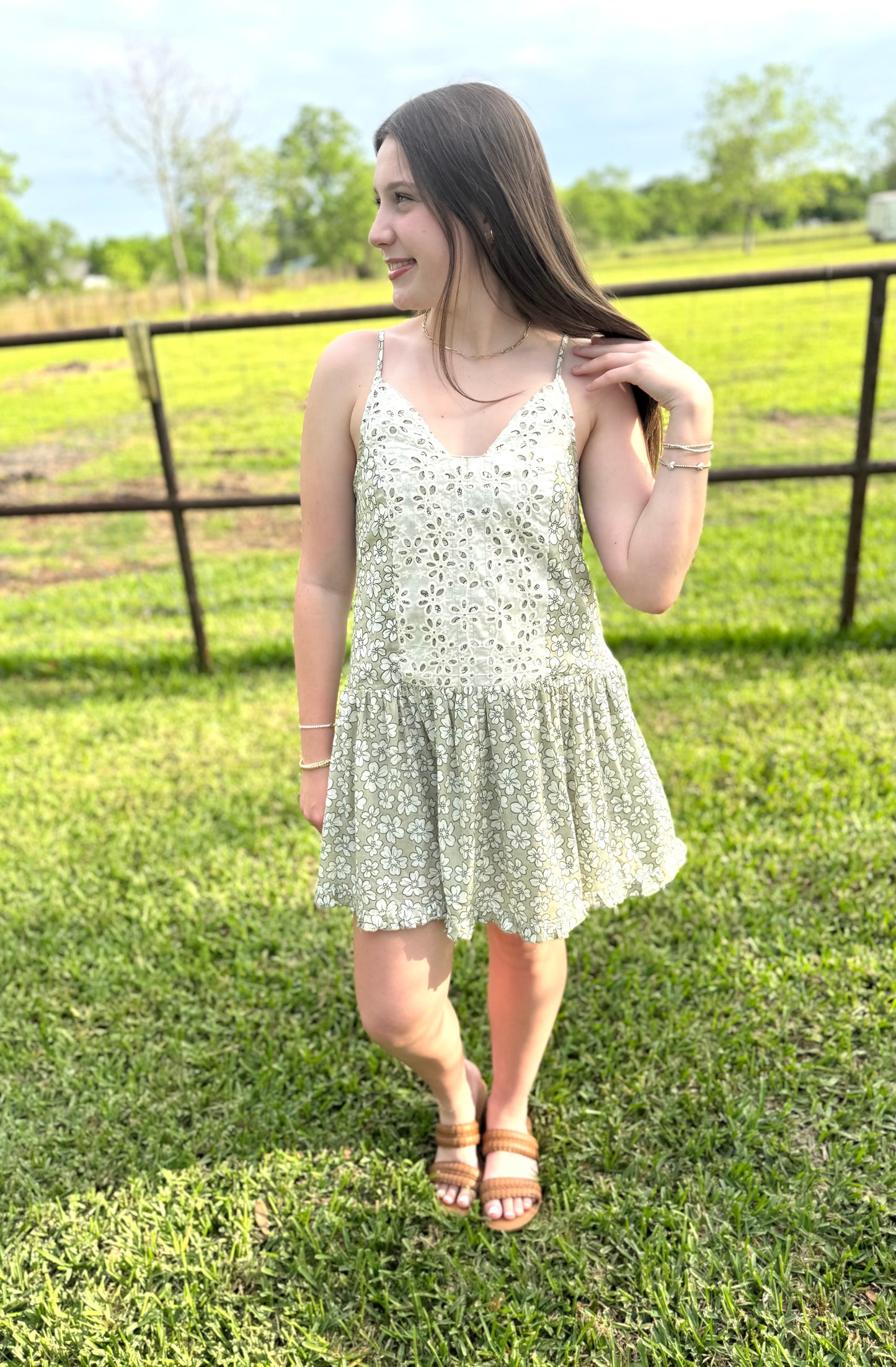 Olive You Floral Dress