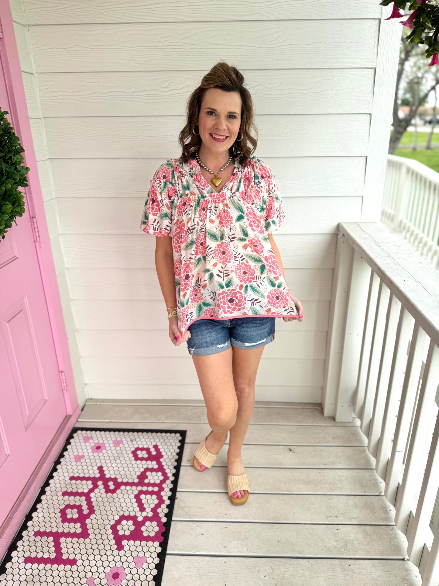Terri Floral Top
