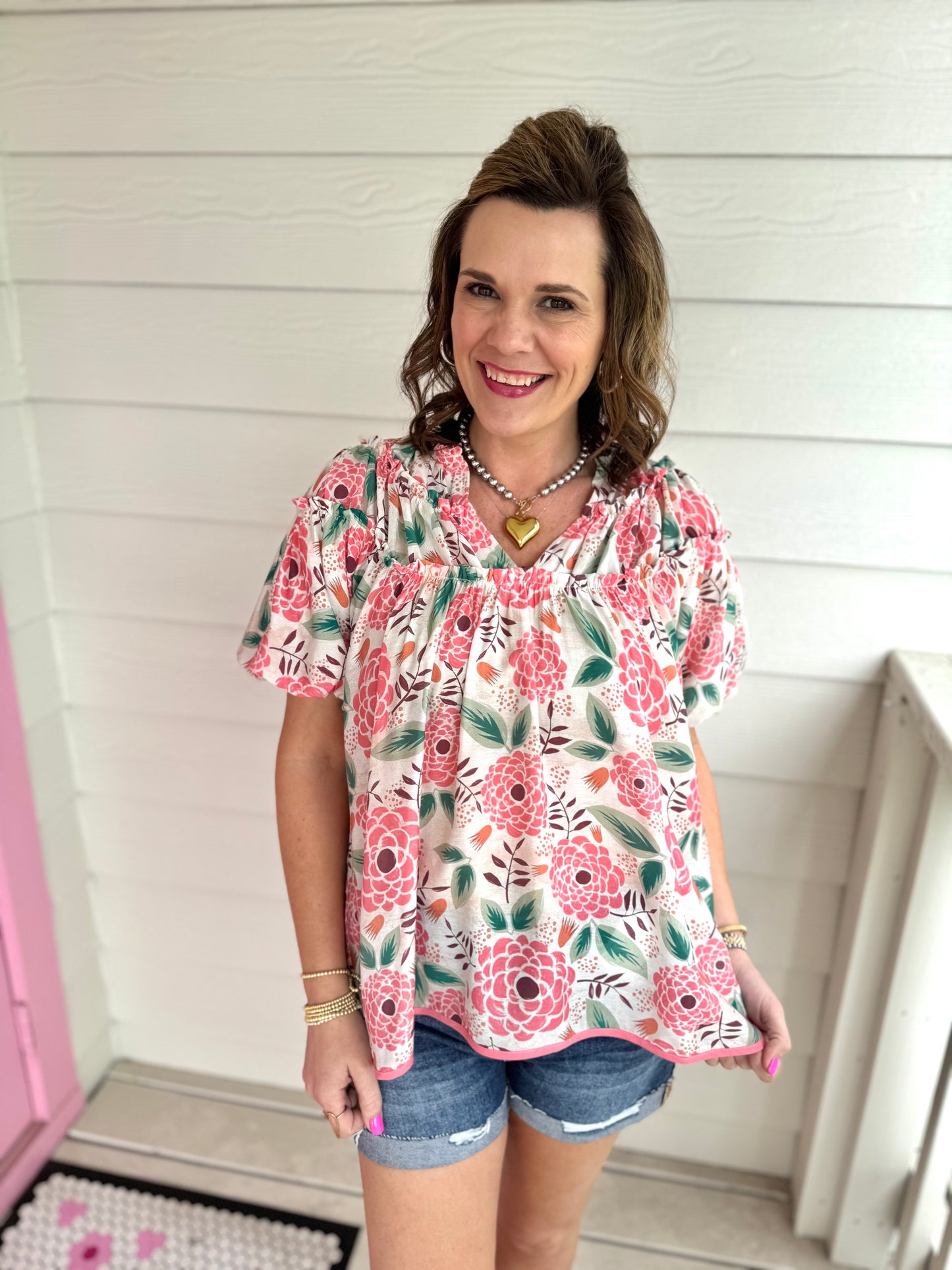Terri Floral Top
