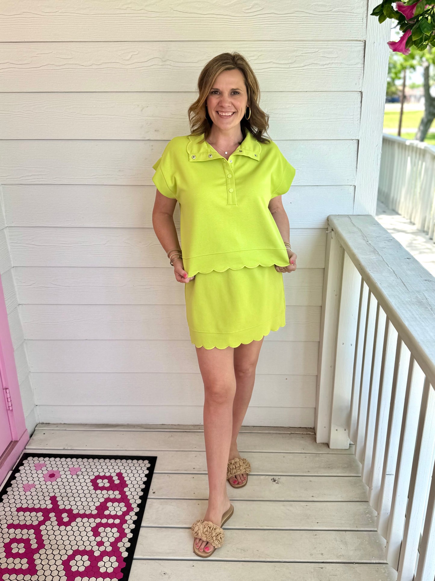 Lime Scallop Set