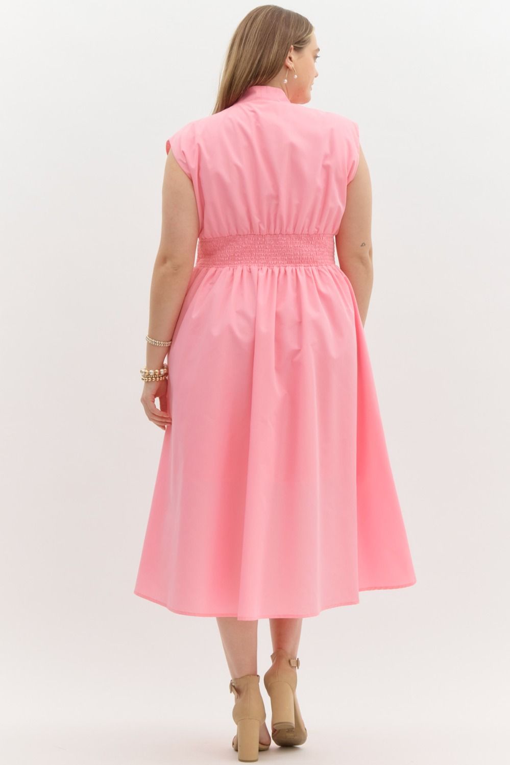 Baby Pink Zipper Dress