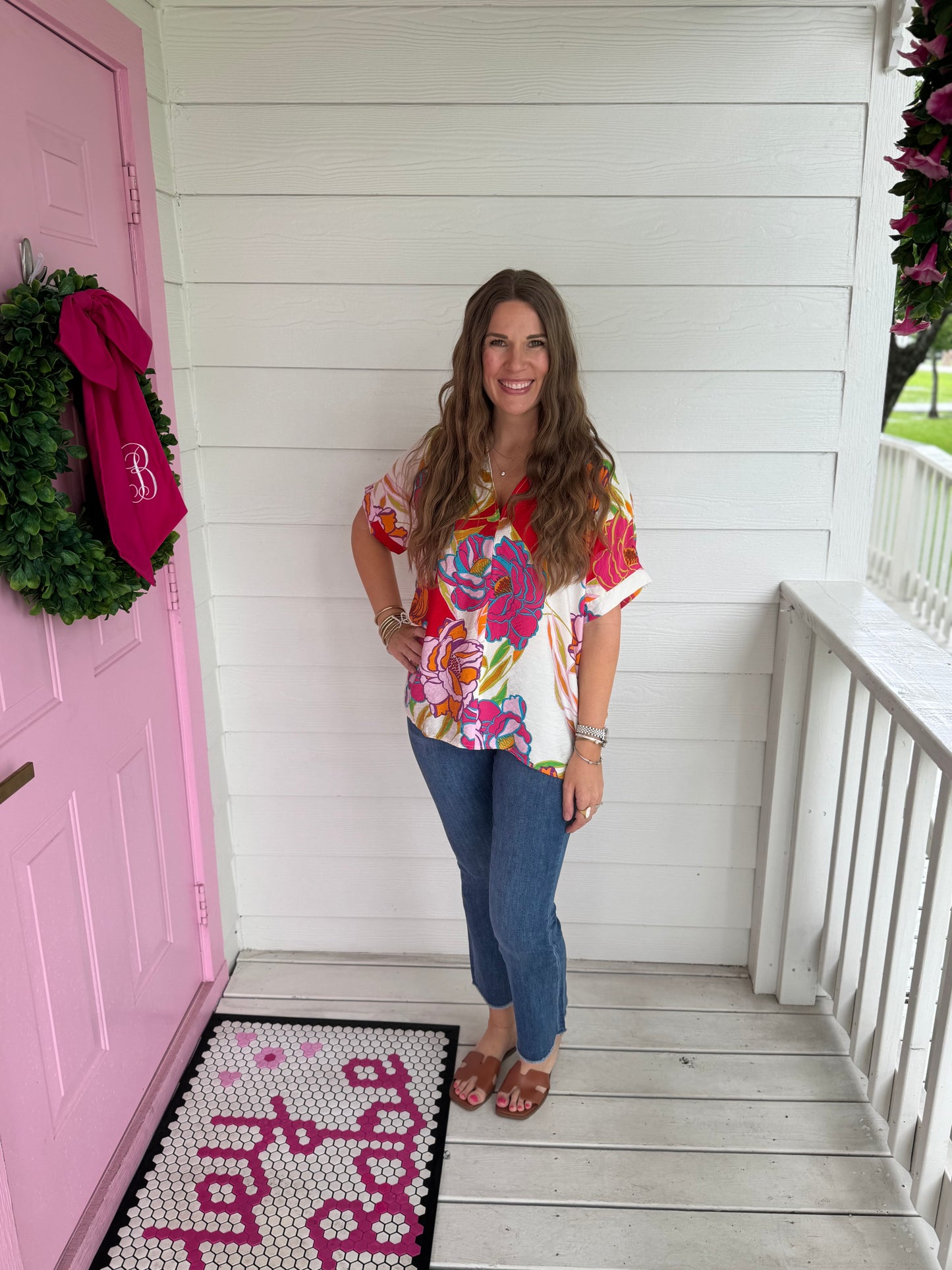 Coca Cabana Floral Top