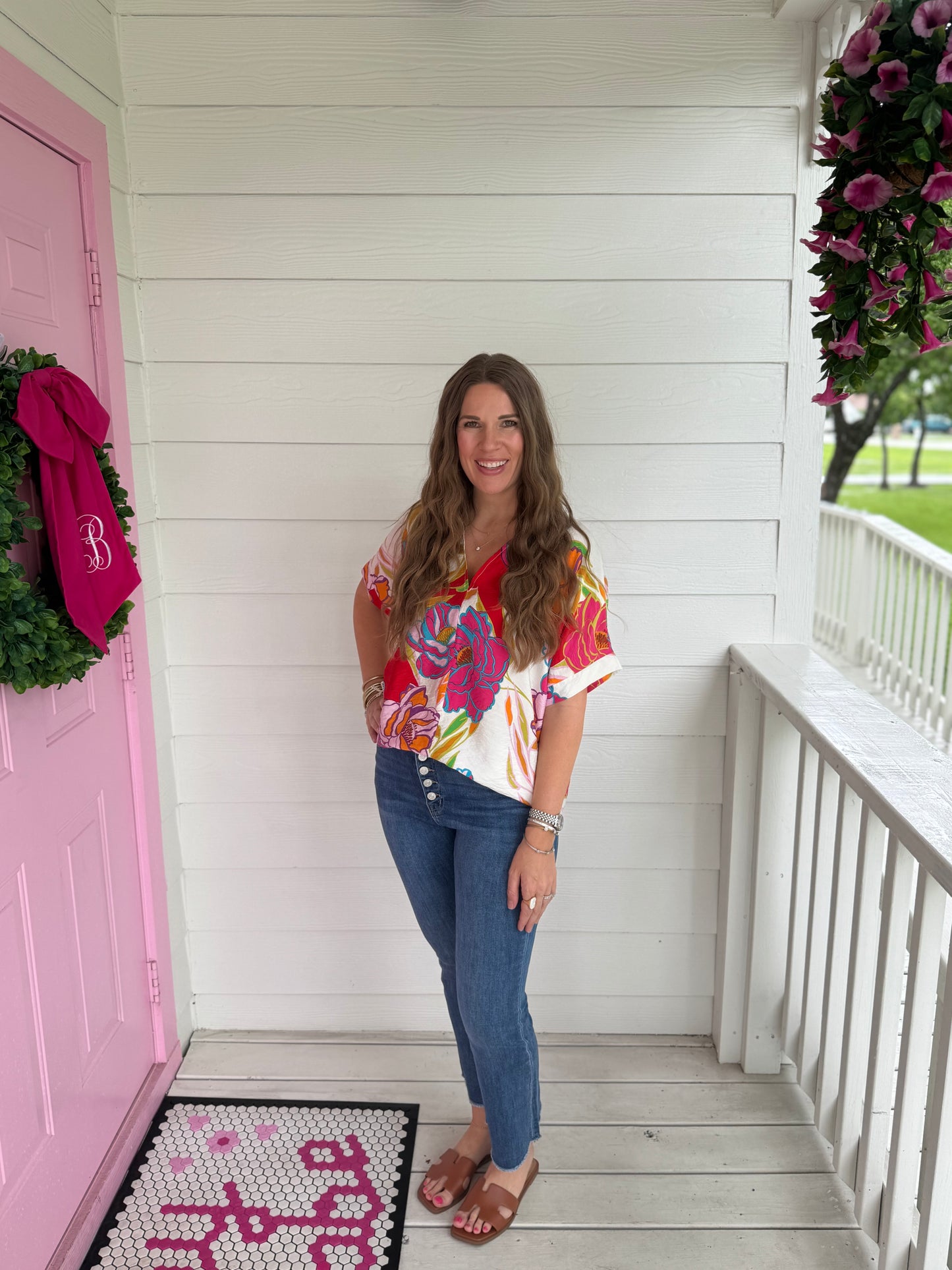 Coca Cabana Floral Top