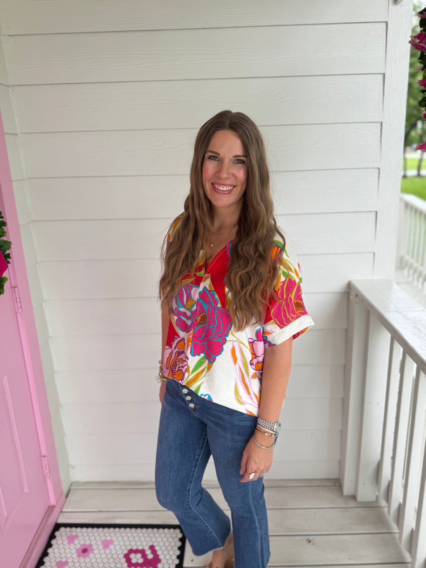Coca Cabana Floral Top