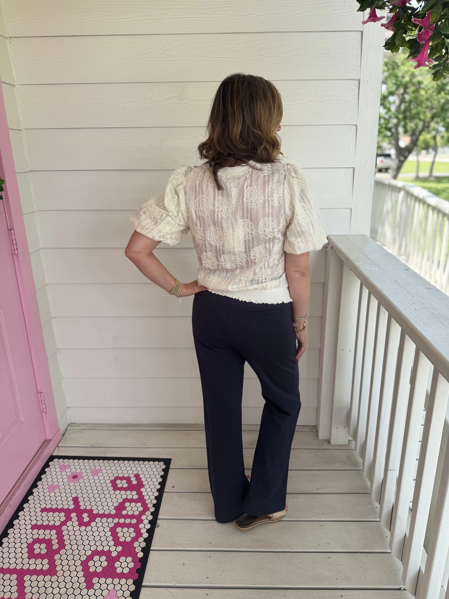 A+ Floral Embroidered Top