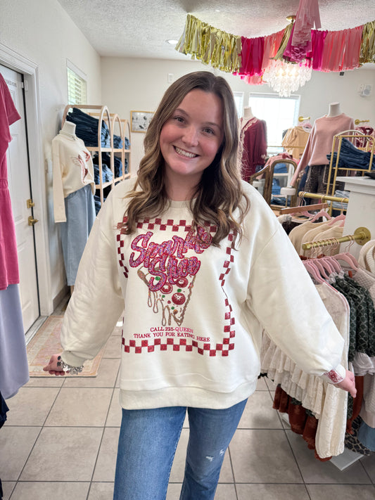 Queen Of Sparkles Sparkle Slice Sweatshirt