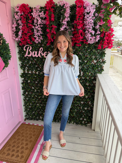 Spring is Near Embroidered Top