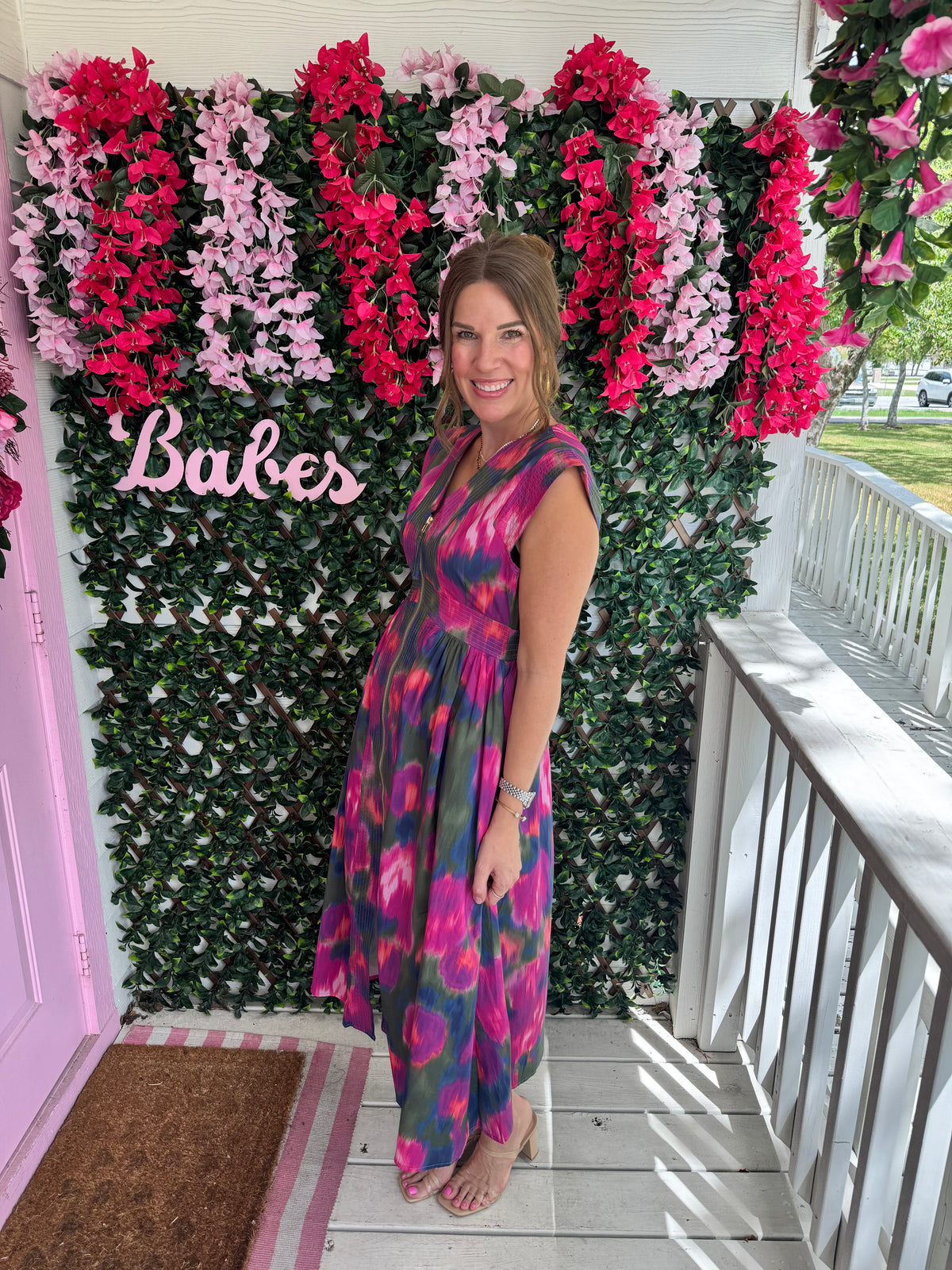 Brushed & Bright Floral Dress