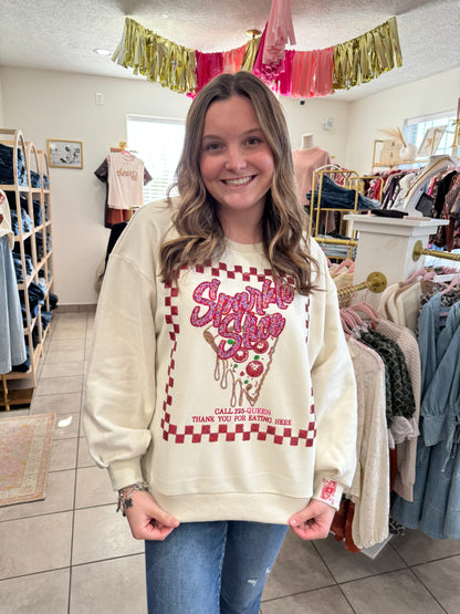 Queen Of Sparkles Sparkle Slice Sweatshirt