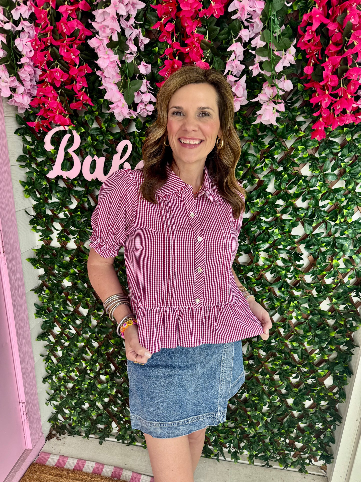 She’s A Gingham Girl Top